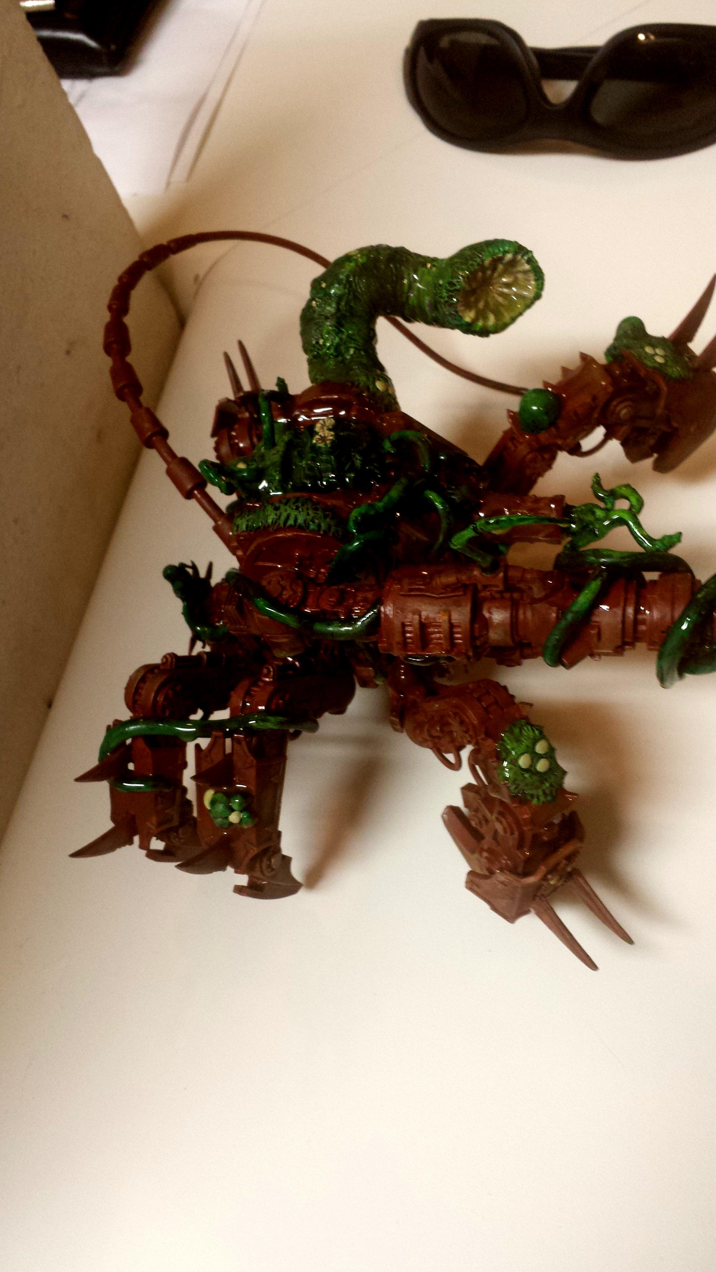 Chaos Space Marines, Conversion, Defiler, Greenstuff, Nurgle, Nurgle Defiler, Plague