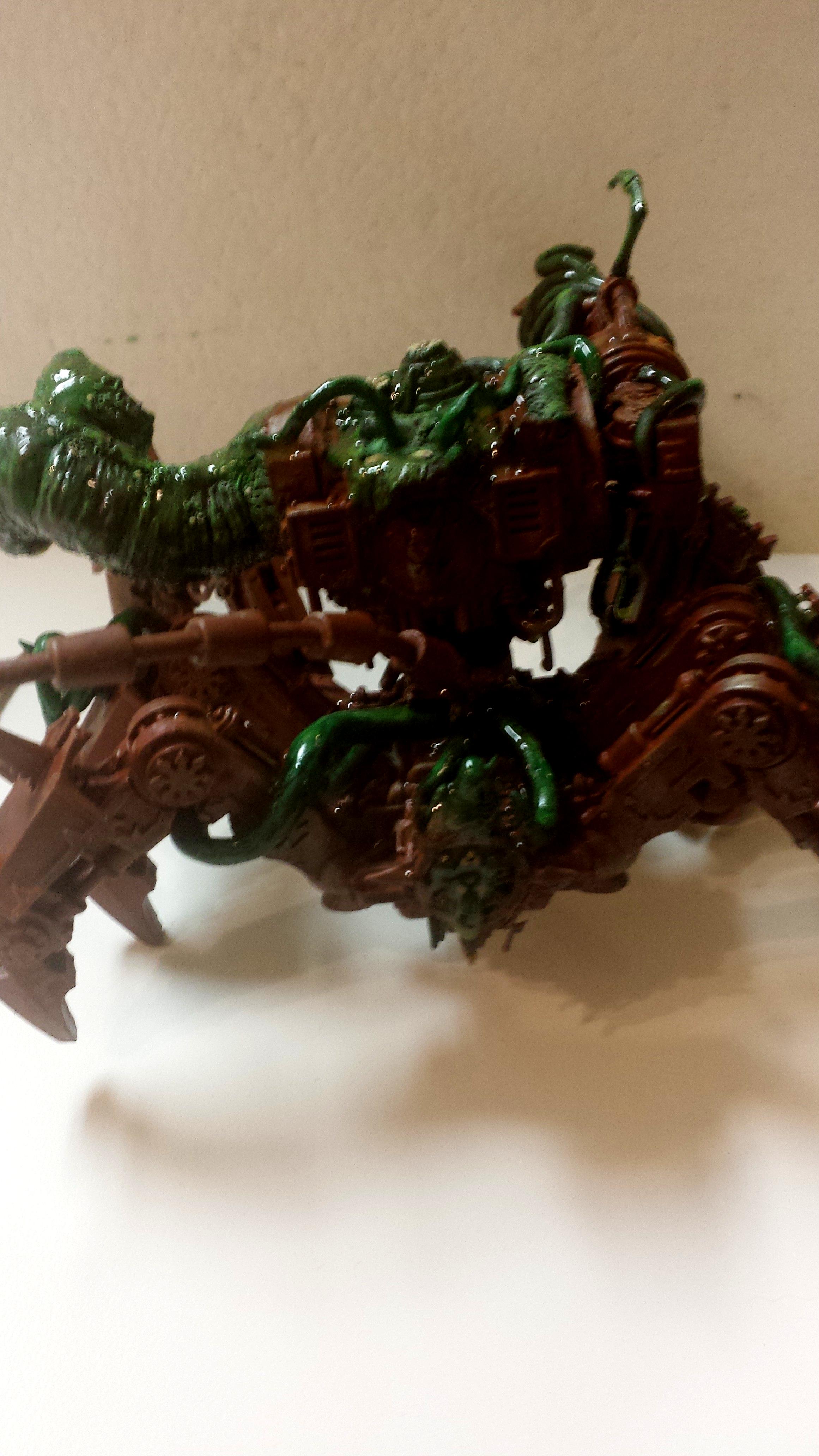 Chaos Space Marines, Conversion, Defiler, Greenstuff, Nurgle, Nurgle Defiler, Plague