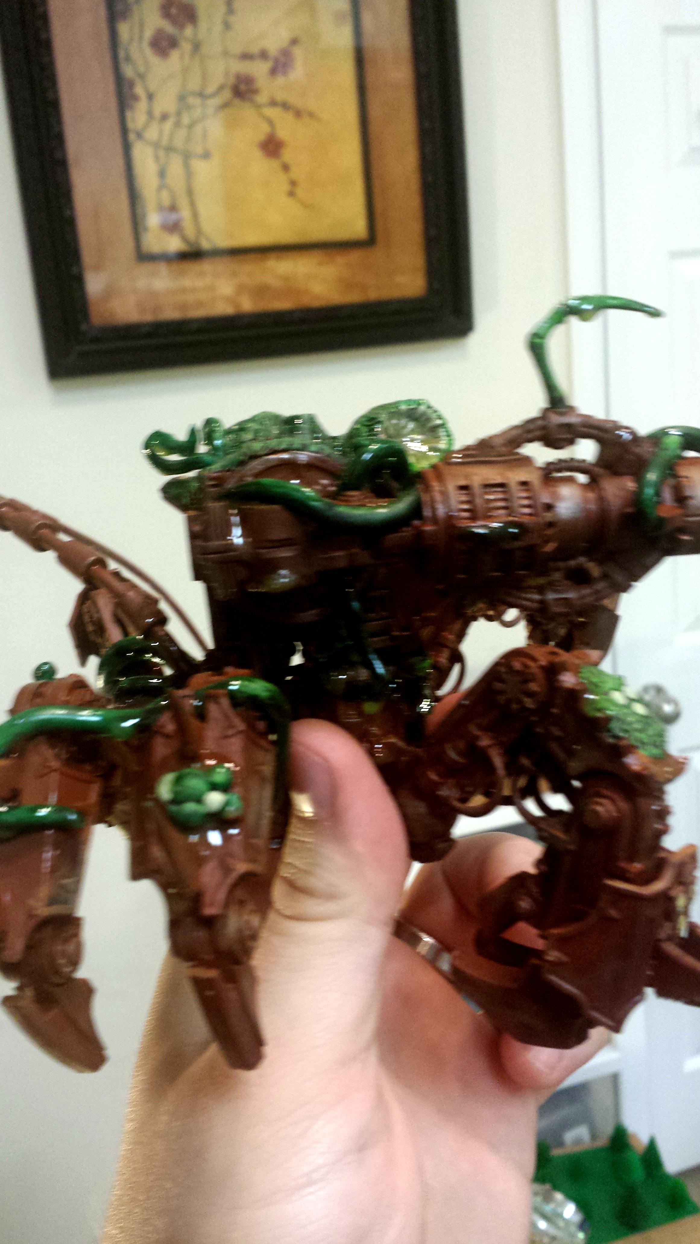 Chaos Space Marines, Conversion, Defiler, Greenstuff, Nurgle, Nurgle Defiler, Plague