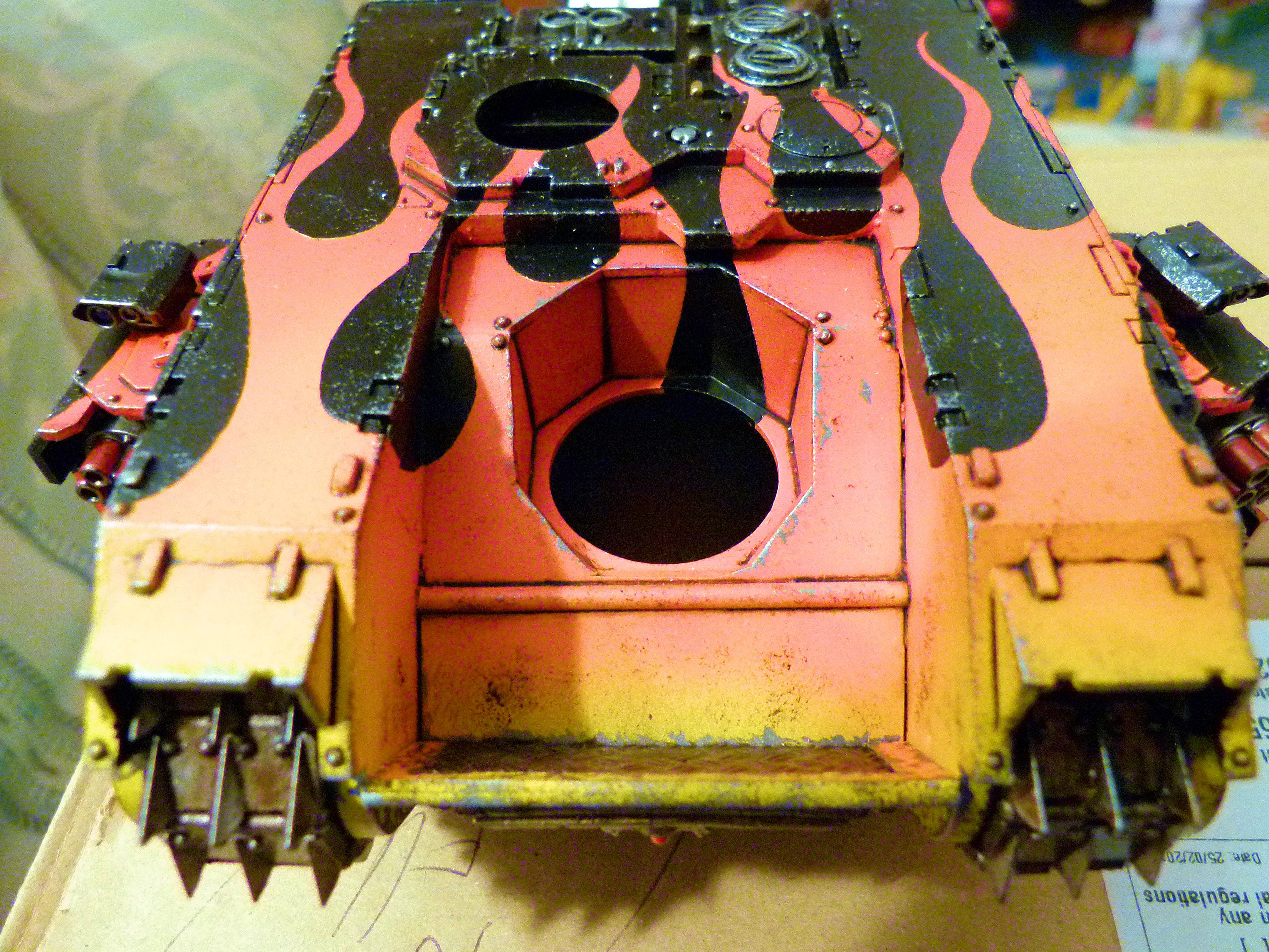 Assault Land Raider Front Top Weathered