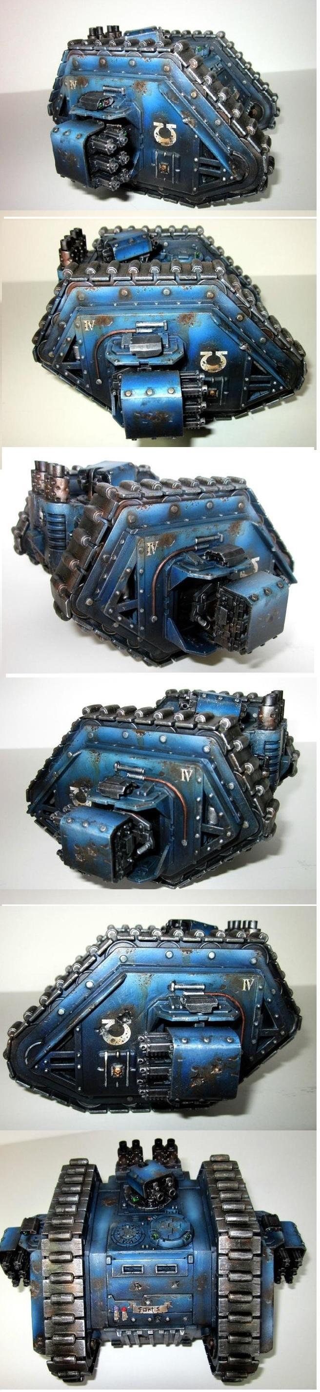 Conversion, Land Raider, Mk 1, Rogue Trader, Ultramarines, Weathered