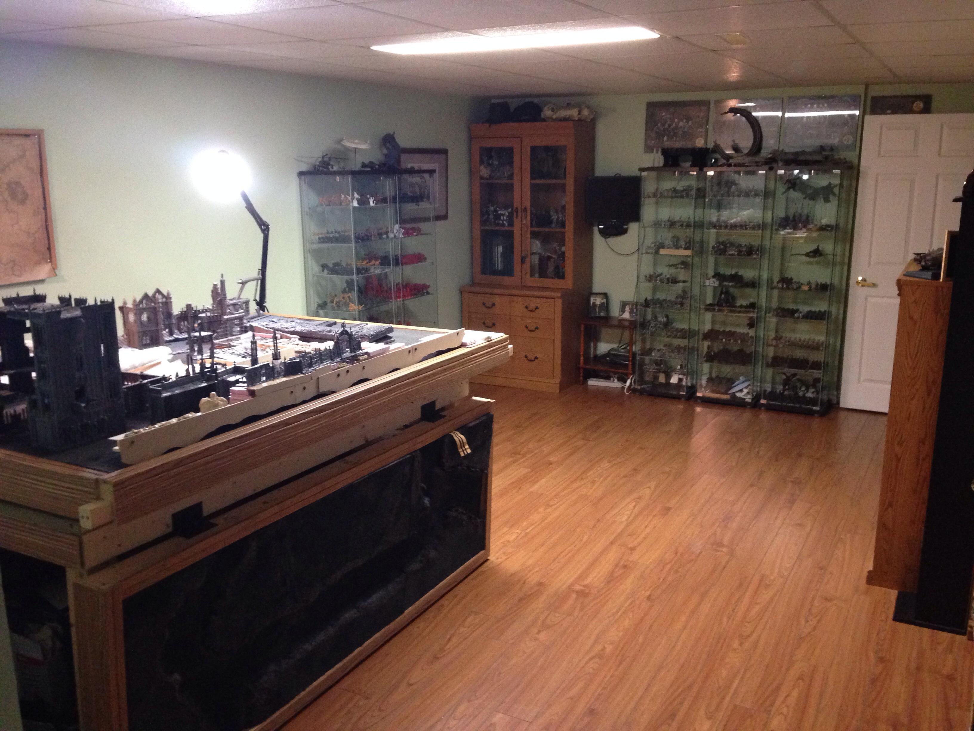 Before I moved the table... From the back..