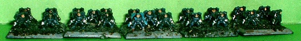 6mm, Epic, Imperium, D Platoon 21st Company 232nd Hrin Infantry