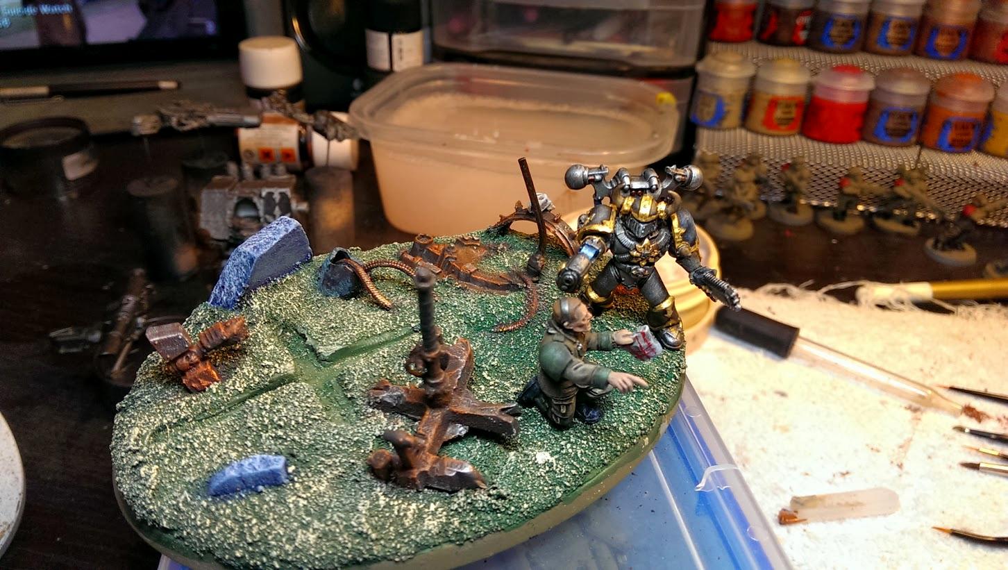 Chaos Space Marines, Iron Warriors, Scenic, Surrender