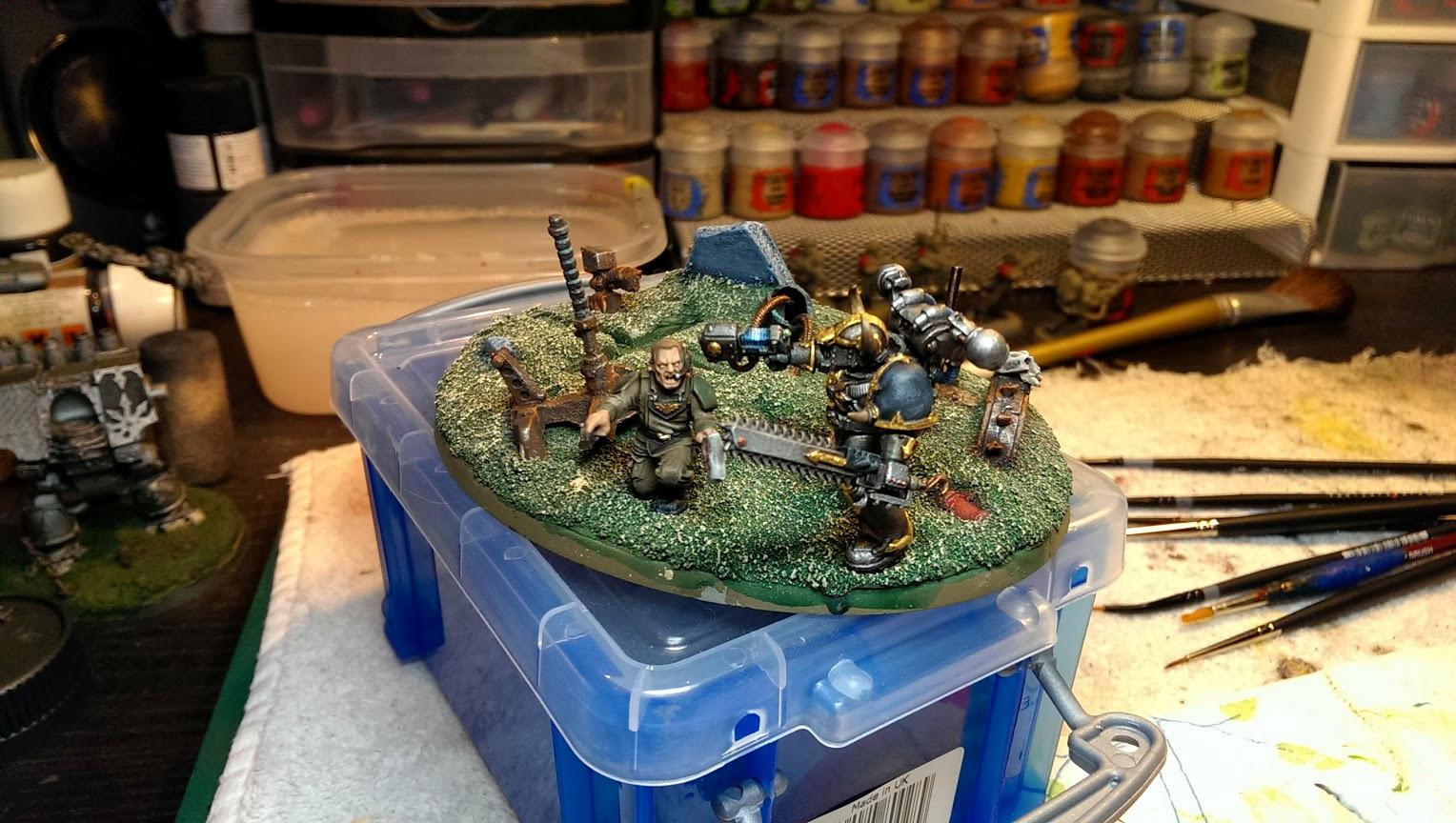 Chaos Space Marines, Iron Warriors, Scenic, Surrender