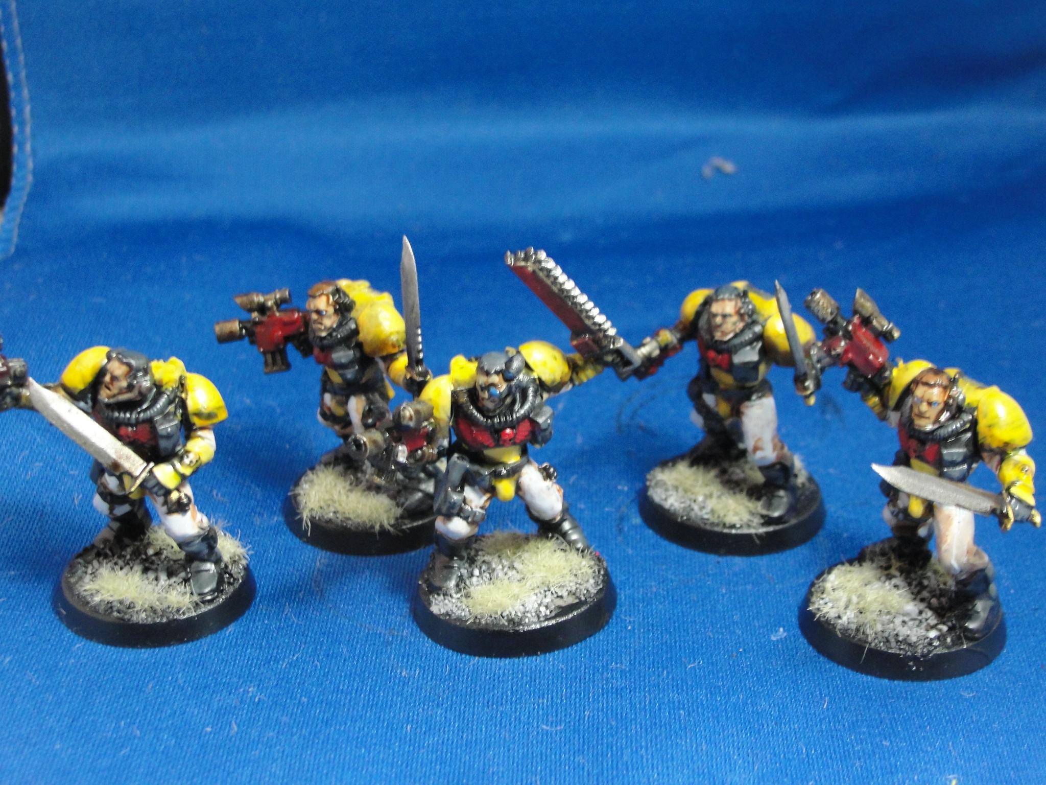 Warhammer 40k, Space Marines, Imperial Fists, Scouts
