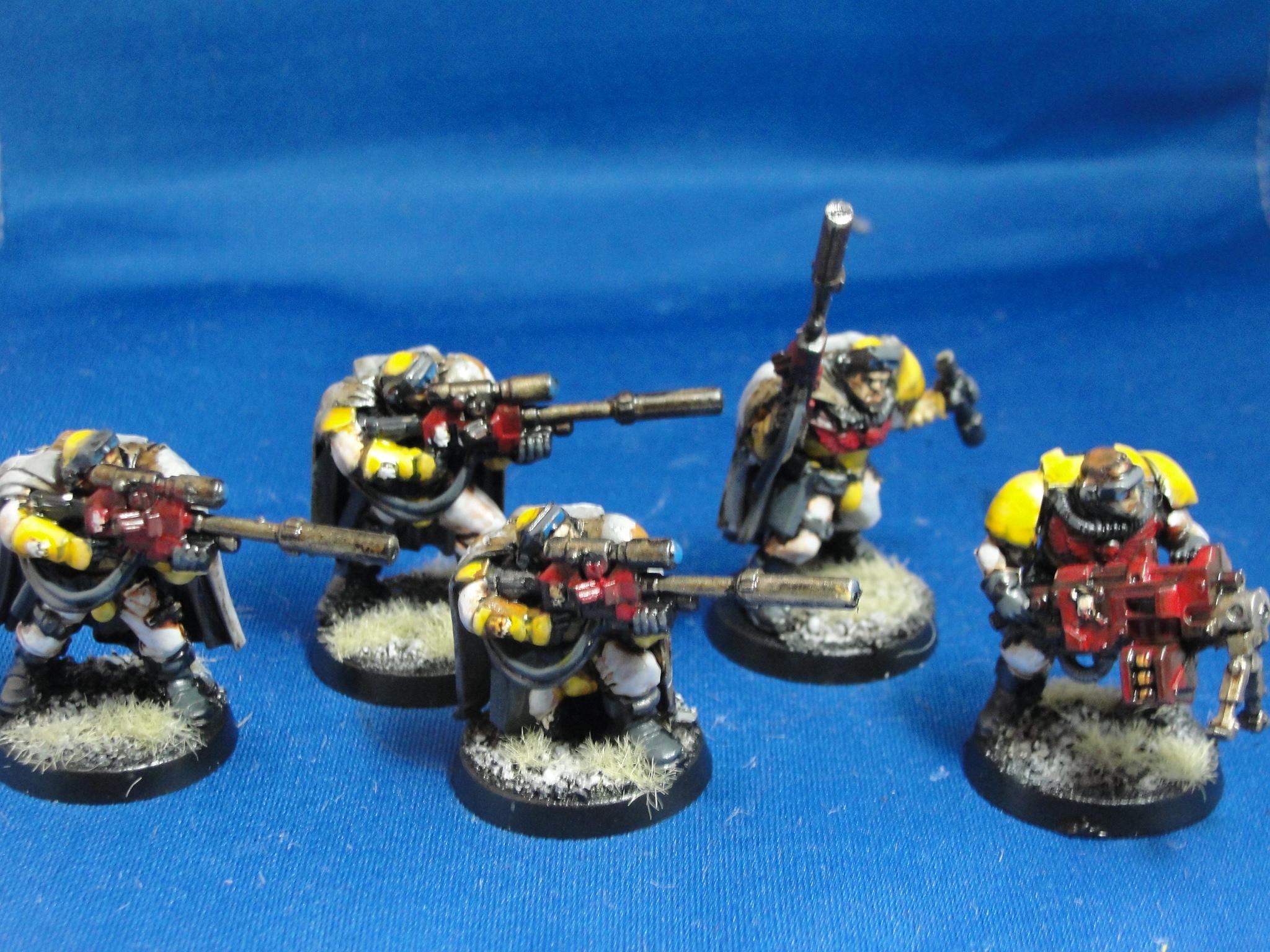 Warhammer 40k, Space Marines, Imperial Fists, Scouts