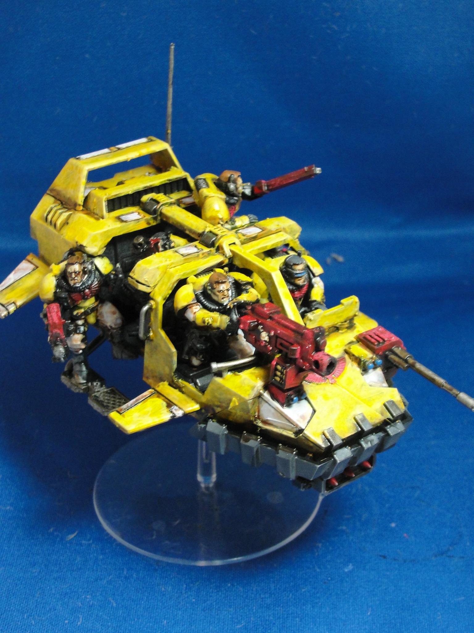 Warhammer 40k, Space Marines, Imperial Fists, Land Speeder Storm