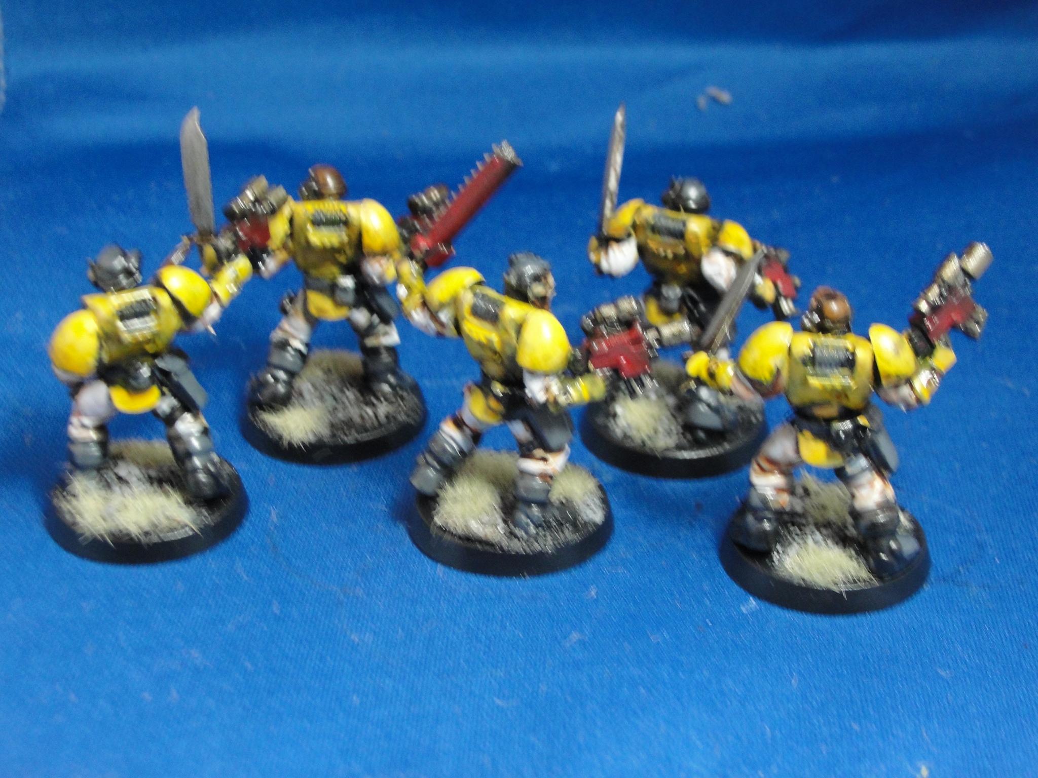 Warhammer 40k, Space Marines, Imperial Fists, Scouts