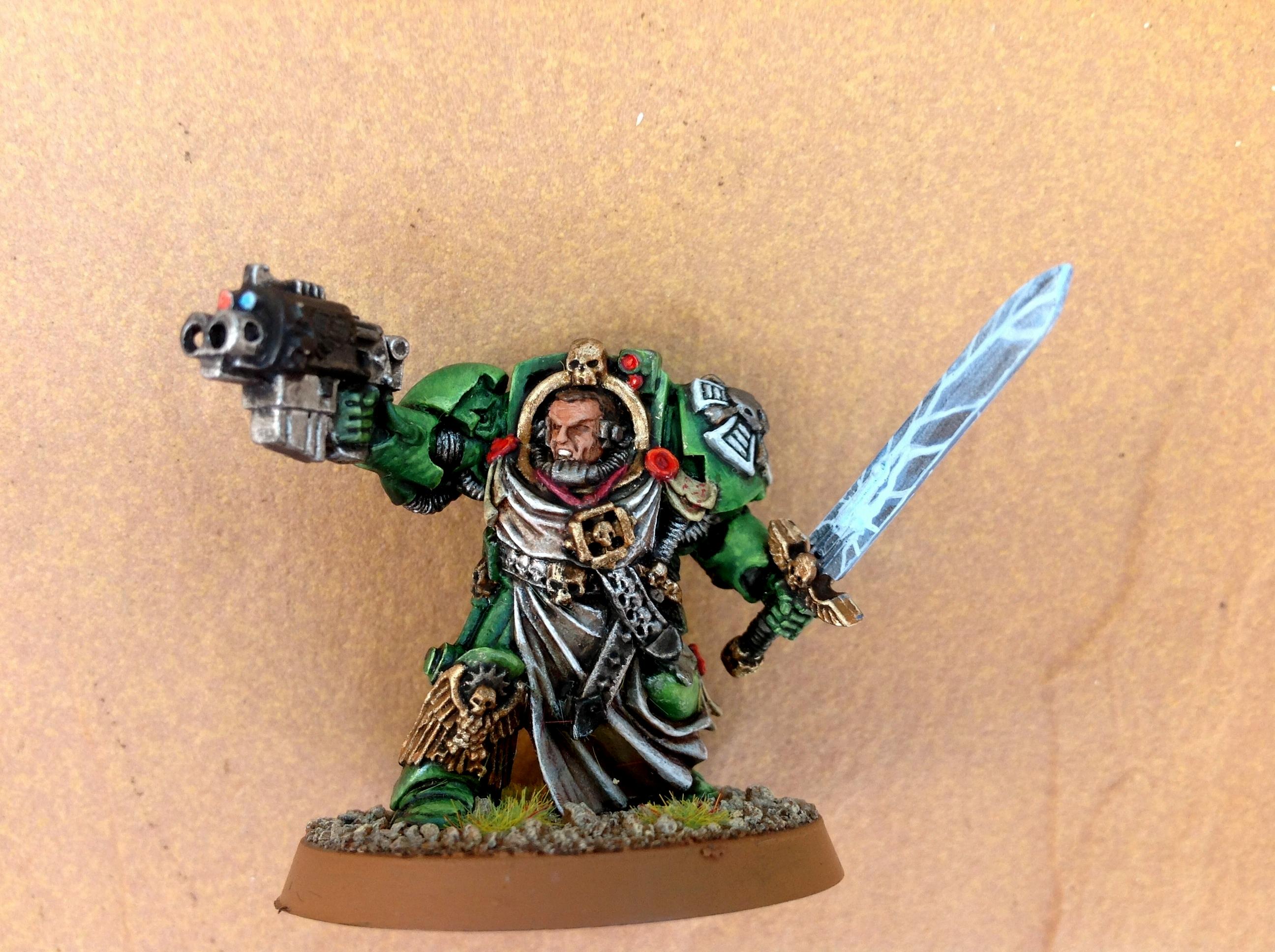 Astartes, Aurora, Dark Angels, Power Sword, Storm Bolter, Terminator Armor