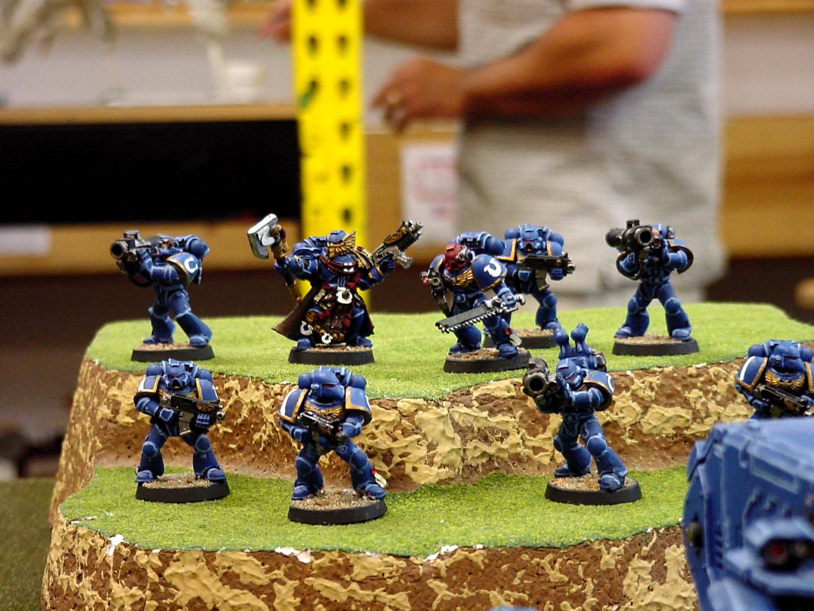 Conversion, Custom, Devastators, Hard Edge Highlighting, Honor Guard, Missile Launcher, Space Marines, Ultramarines, Warhammer 40,000