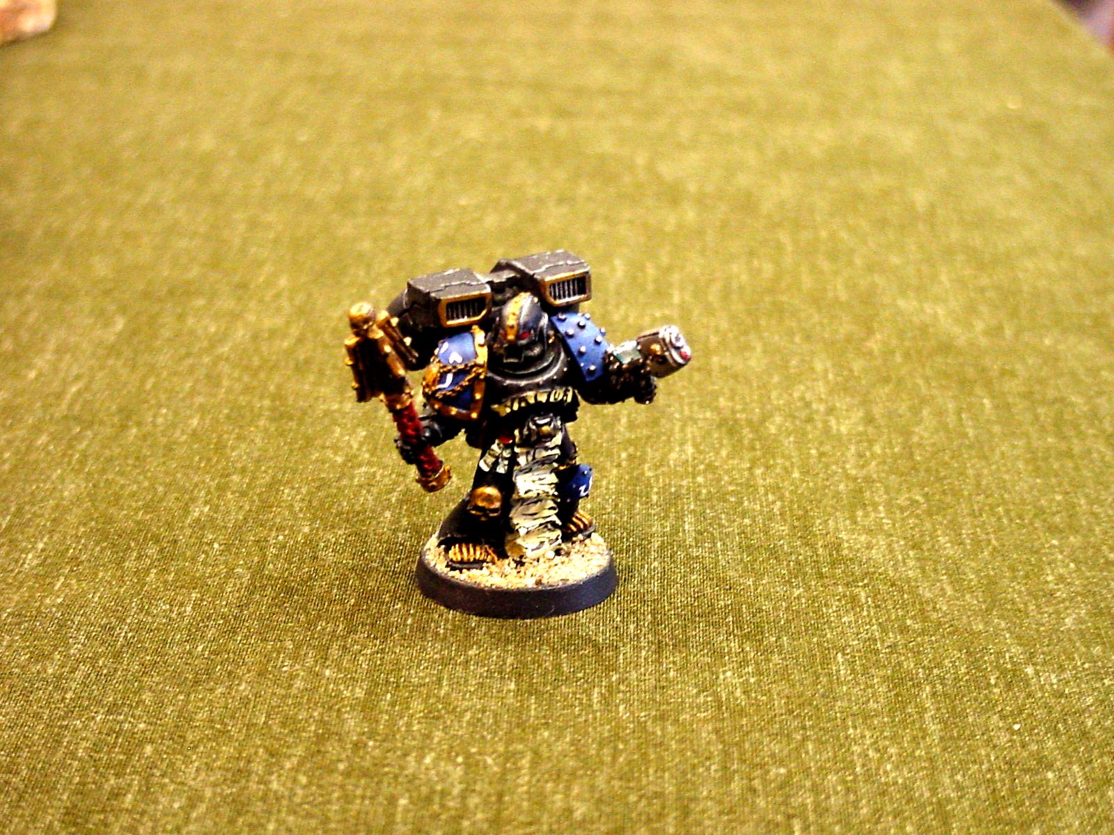 Assault Squad, Chaplain, Conversion, Crozius, Custom, Hard Edge Highlighting, Space Marines, Ultramarines, Warhammer 40,000