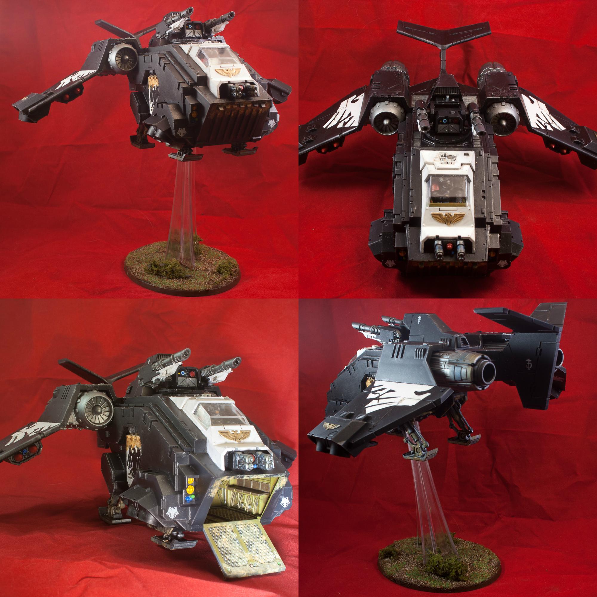 Flyer, Raven Guard, Stormraven, W40k, Warhammer 40,000