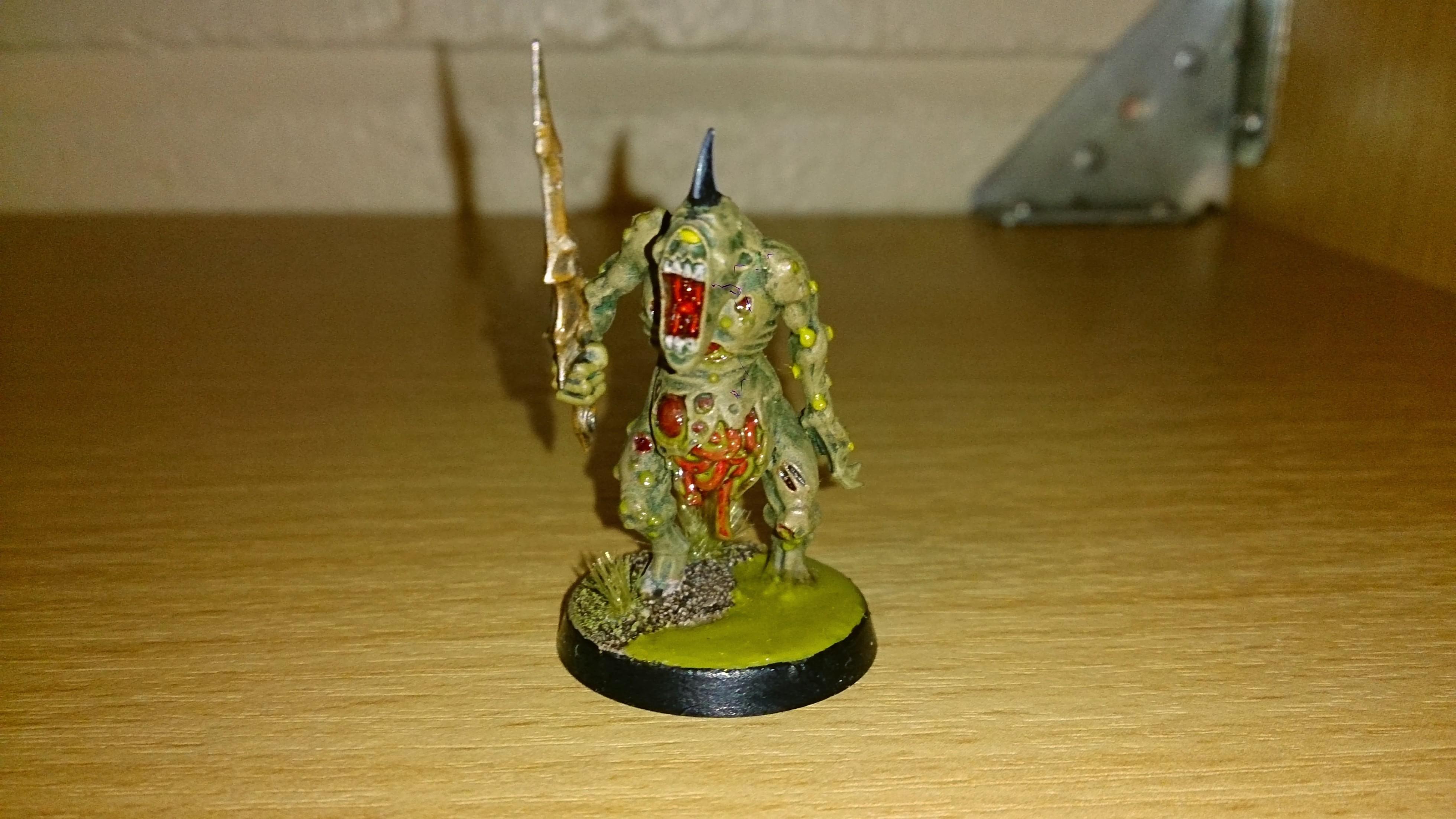 My favourite in the squad, I used nurgles rot and pva to make the base 