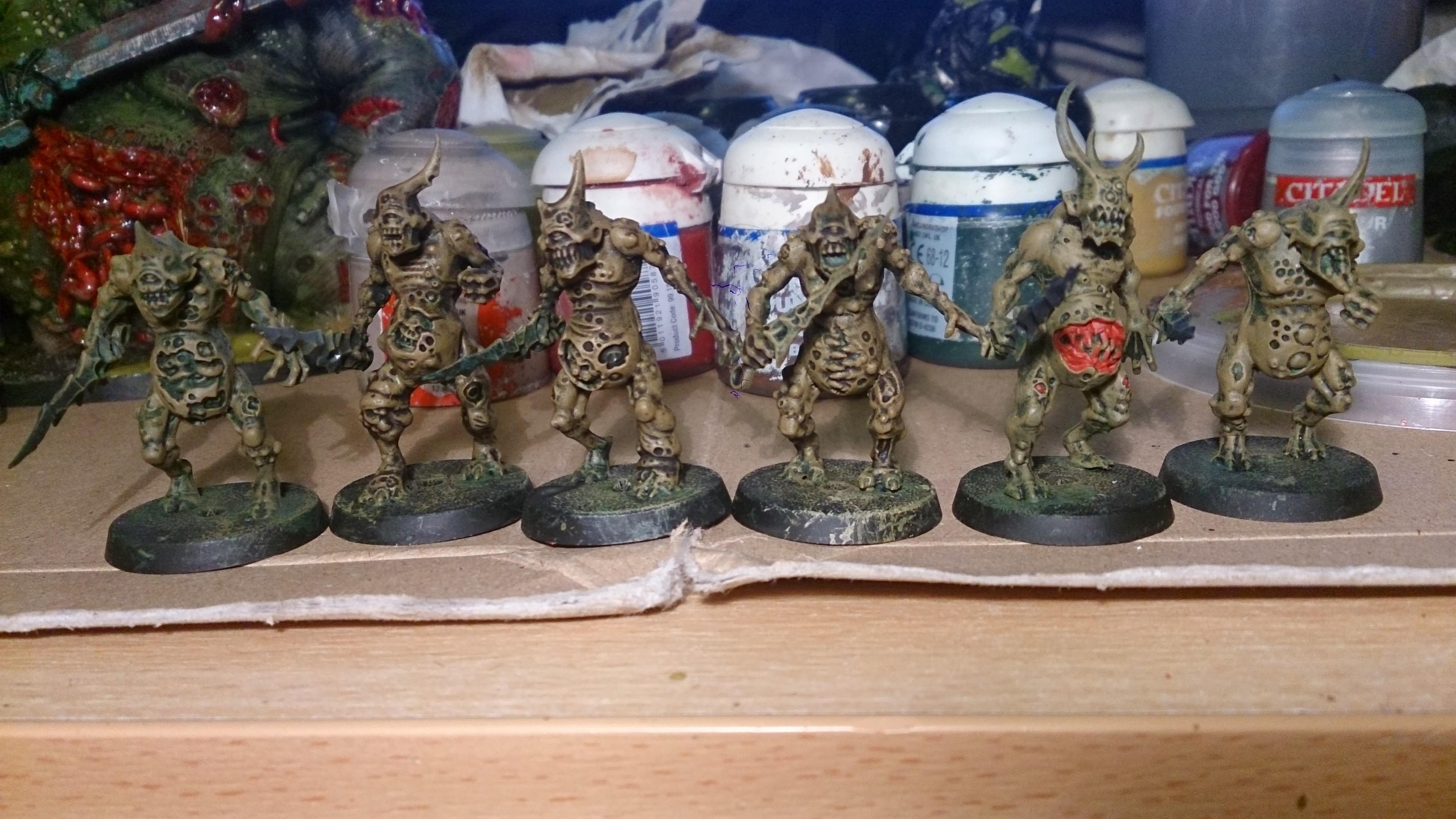 The rest of the squad dry brushed up 