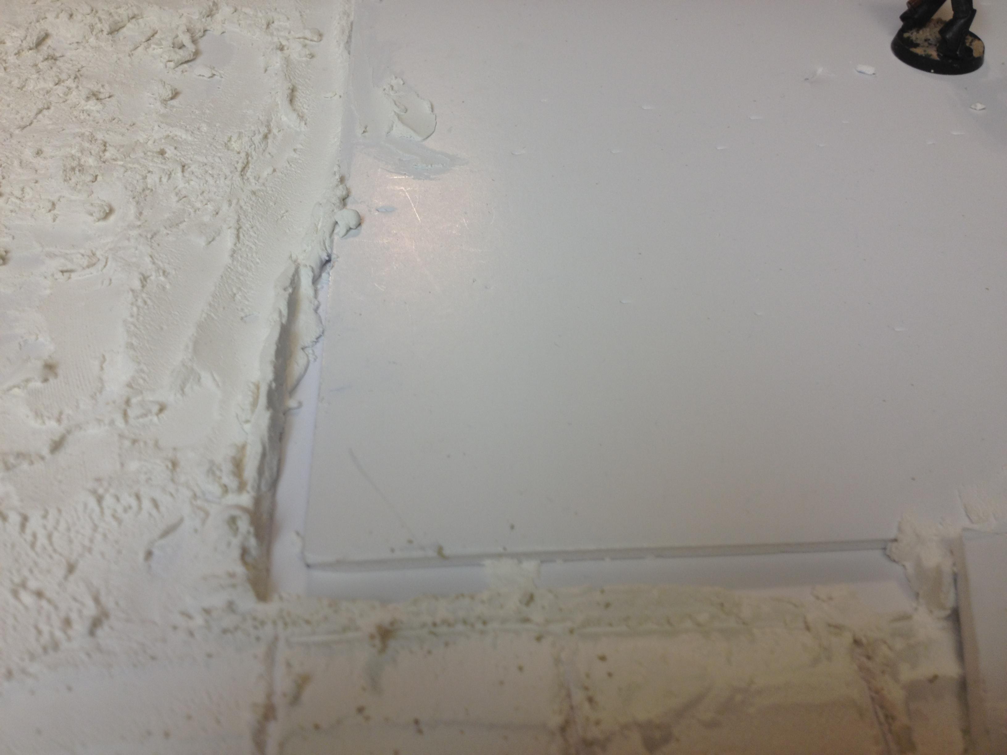I tried to make a mold to so I can pile rubble around the building