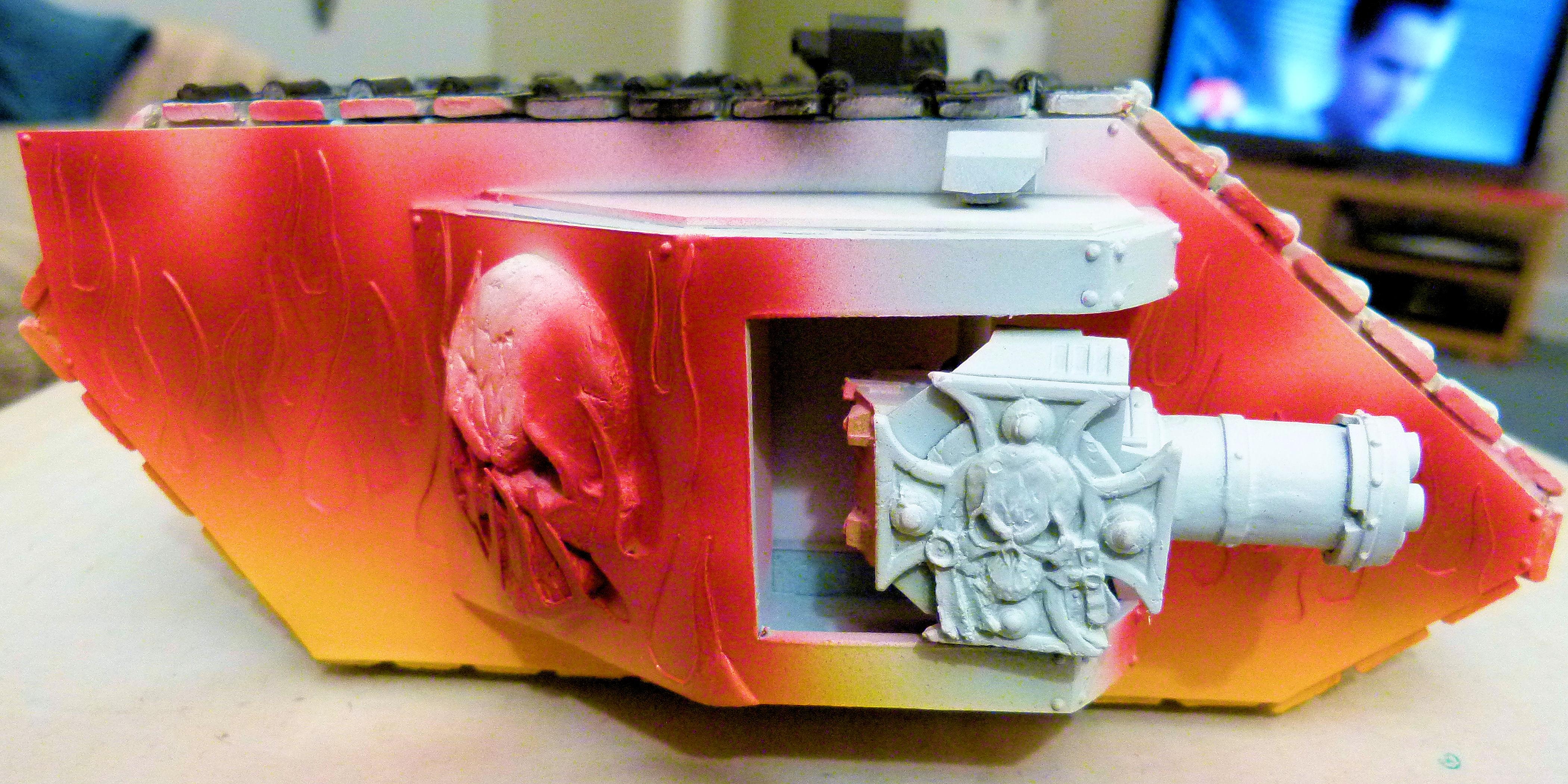 Land Raider Thunderfire Right Side WIP