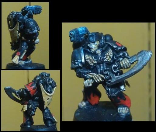 Legion of the Damned Sergeant with Power Axe and Combi-Plasma WIP