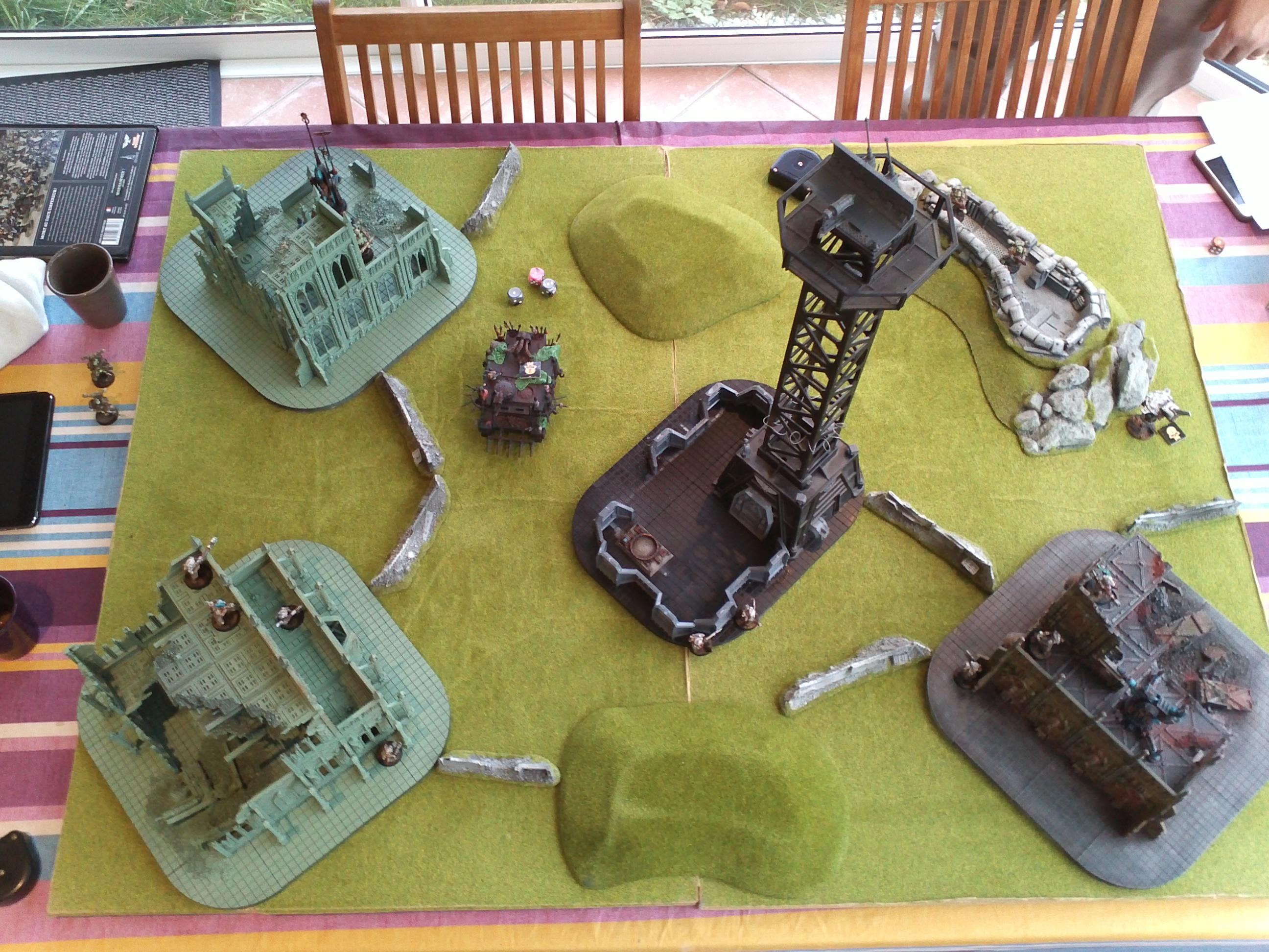 Battle Report, Death Guard, Kill Team, Space Marines, Tau, Warhammer 40,000