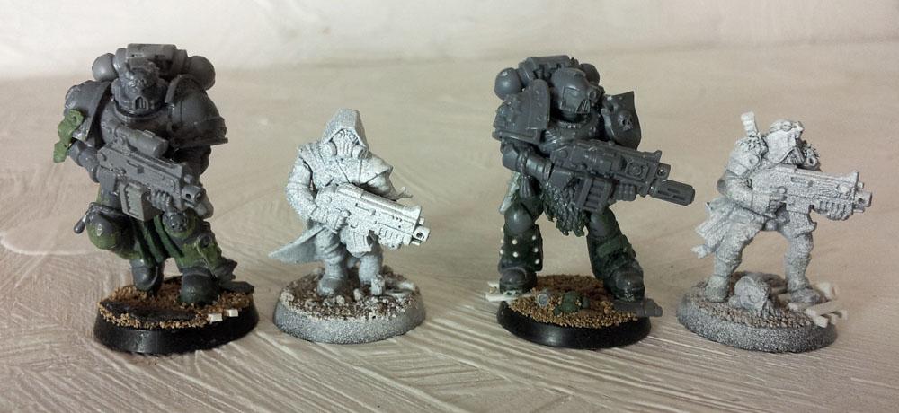 Acolytes, Henchmen, Inquisition, Space Marines, True Scale, Work In Progress
