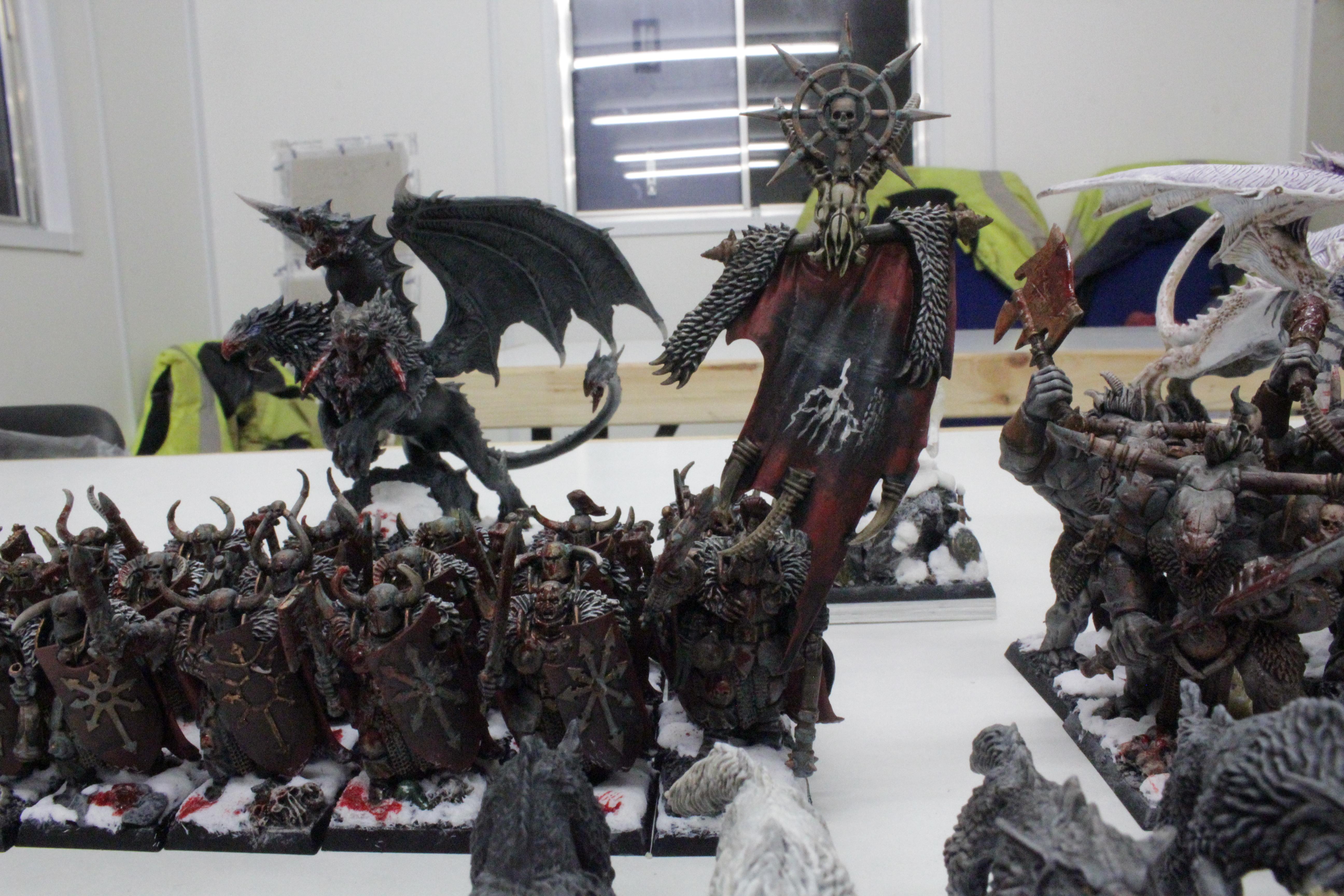 Chaos, Chaos Trolls, Chimera, Disk Of Tzeentch, Minotaurs, Sorceress, Standard Bearer, Warhammer Fantasy, Warhound, Warriors, Warriors Of Chaos, Woc