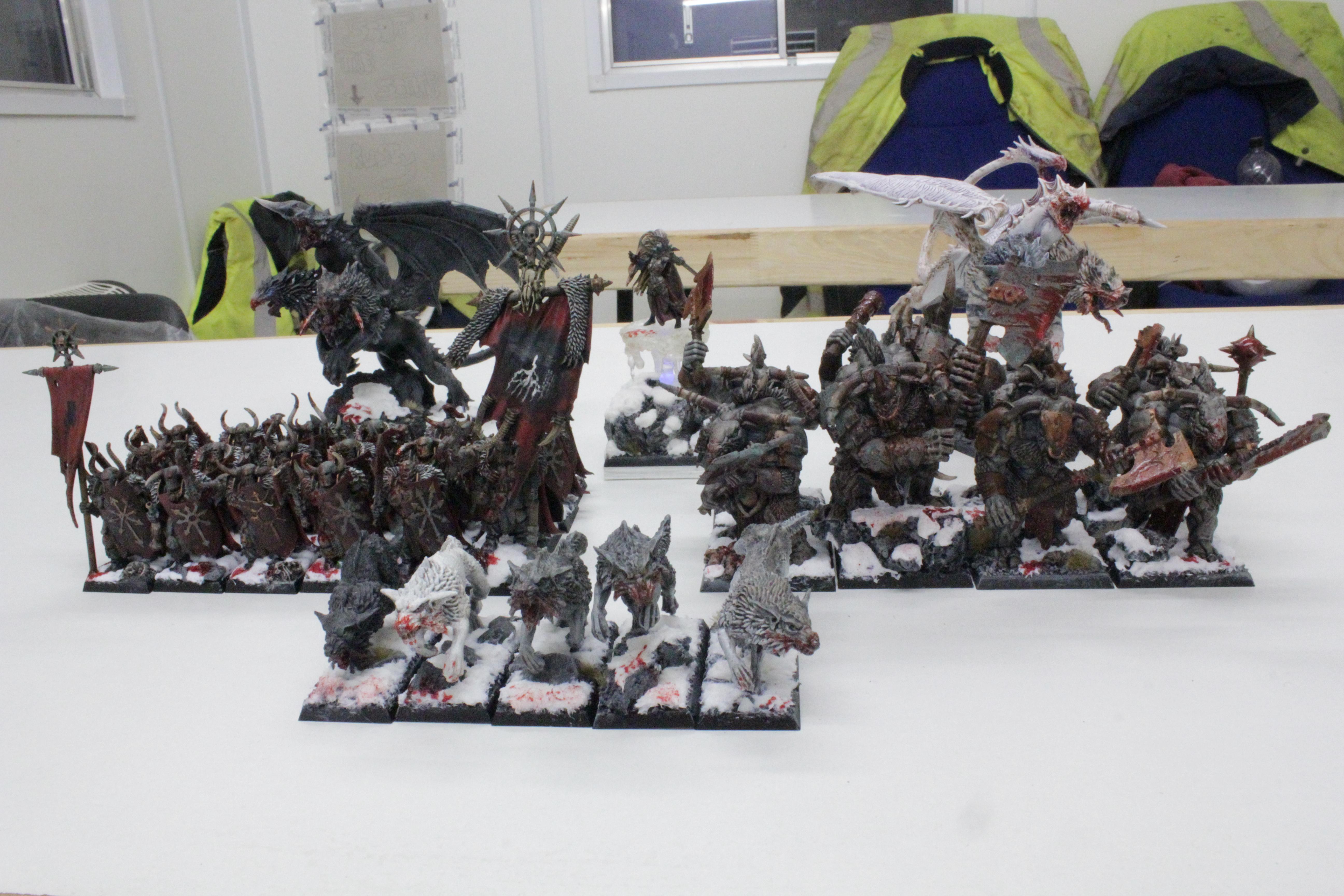 Chaos, Chaos Trolls, Chimera, Disk Of Tzeentch, Minotaurs, Sorceress, Standard Bearer, Warhammer Fantasy, Warhound, Warriors, Warriors Of Chaos, Woc