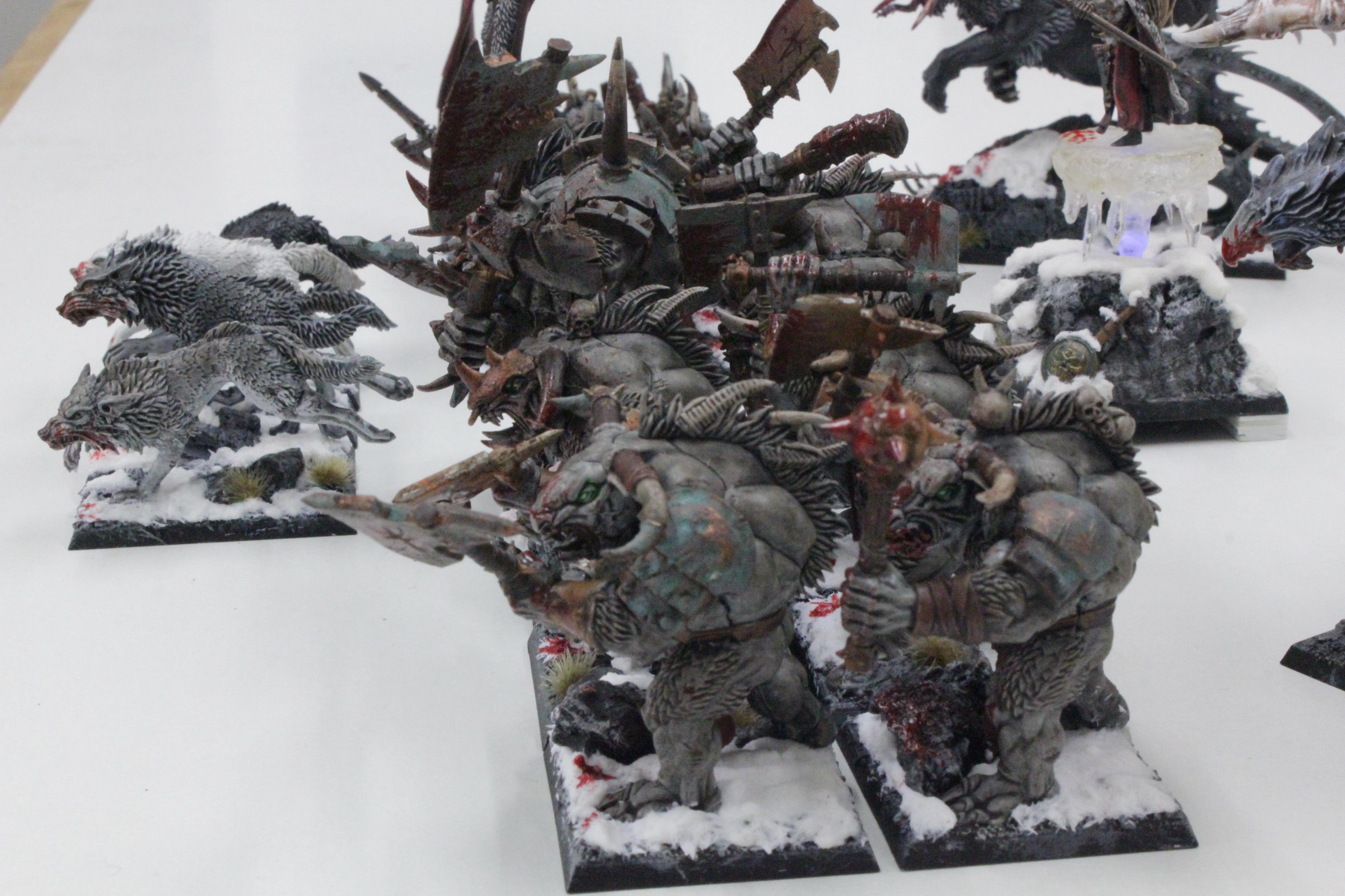 Chaos, Chaos Trolls, Chimera, Disk Of Tzeentch, Minotaurs, Sorceress, Standard Bearer, Warhammer Fantasy, Warhound, Warriors, Warriors Of Chaos, Woc