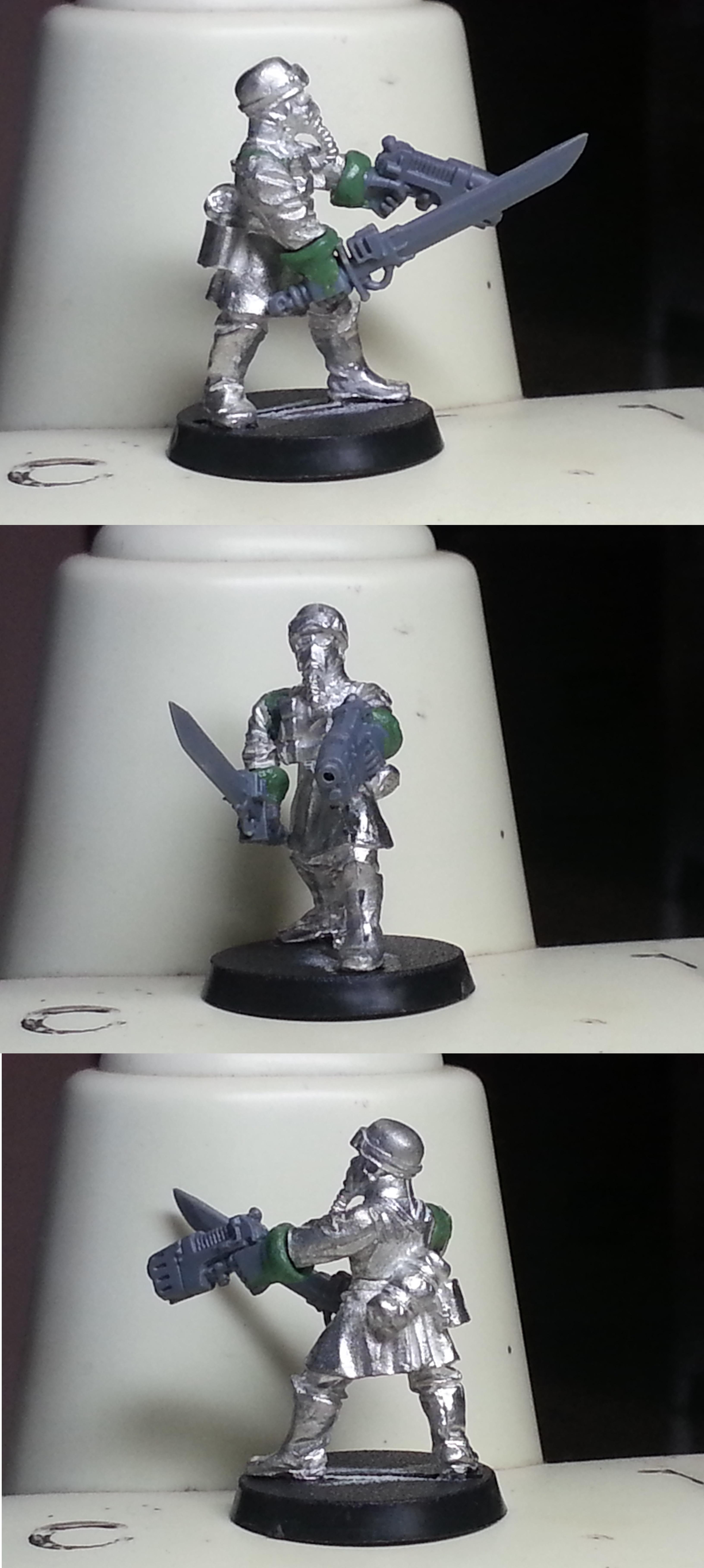 Greenstuff, Magneti, Plasma Pistol, Power Sword, Sergeant, Sgt, Steel Legion