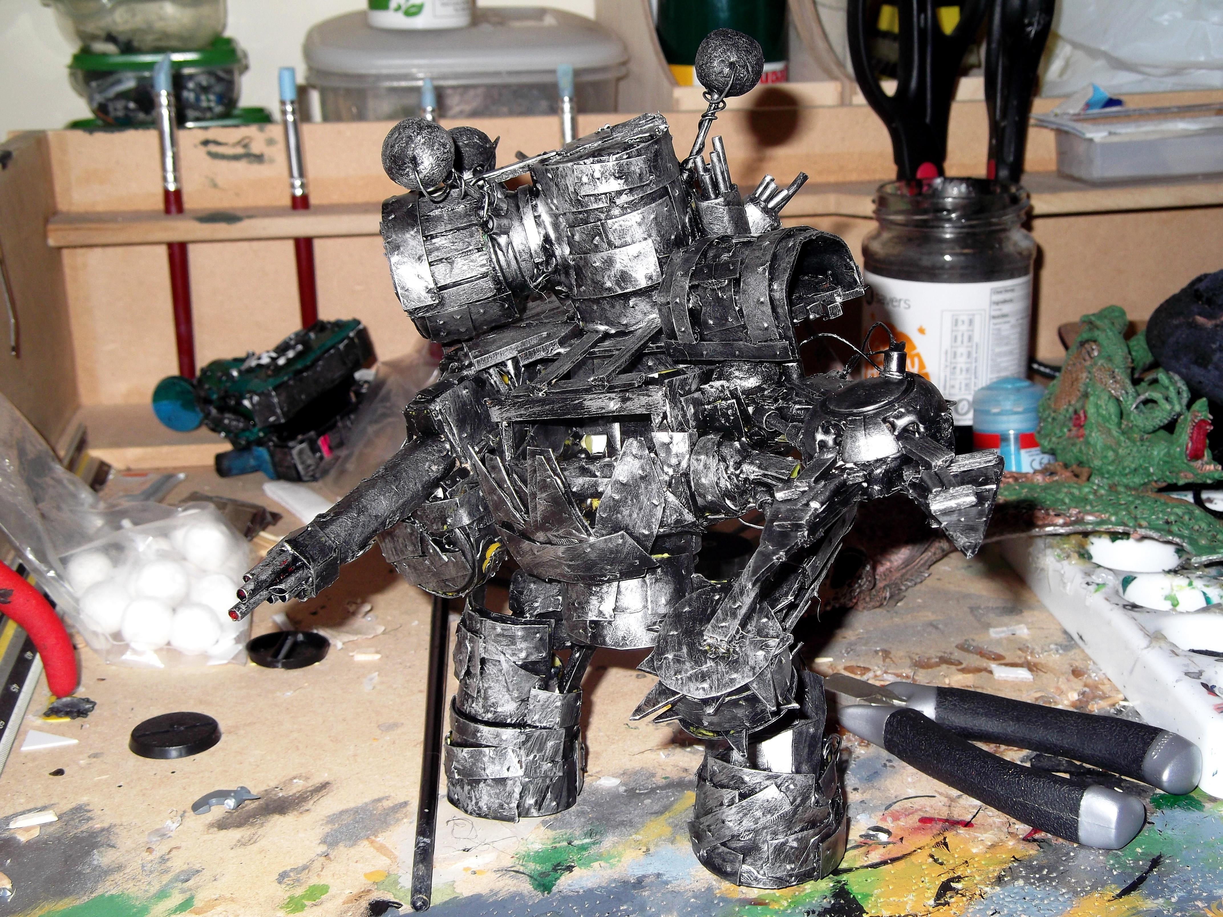 Evil Sunz, Looted, Mega Dread. Deff Dread, Meka Dread, Orks, Painted, Scratch Build, Wagon, Warhammer 40,000