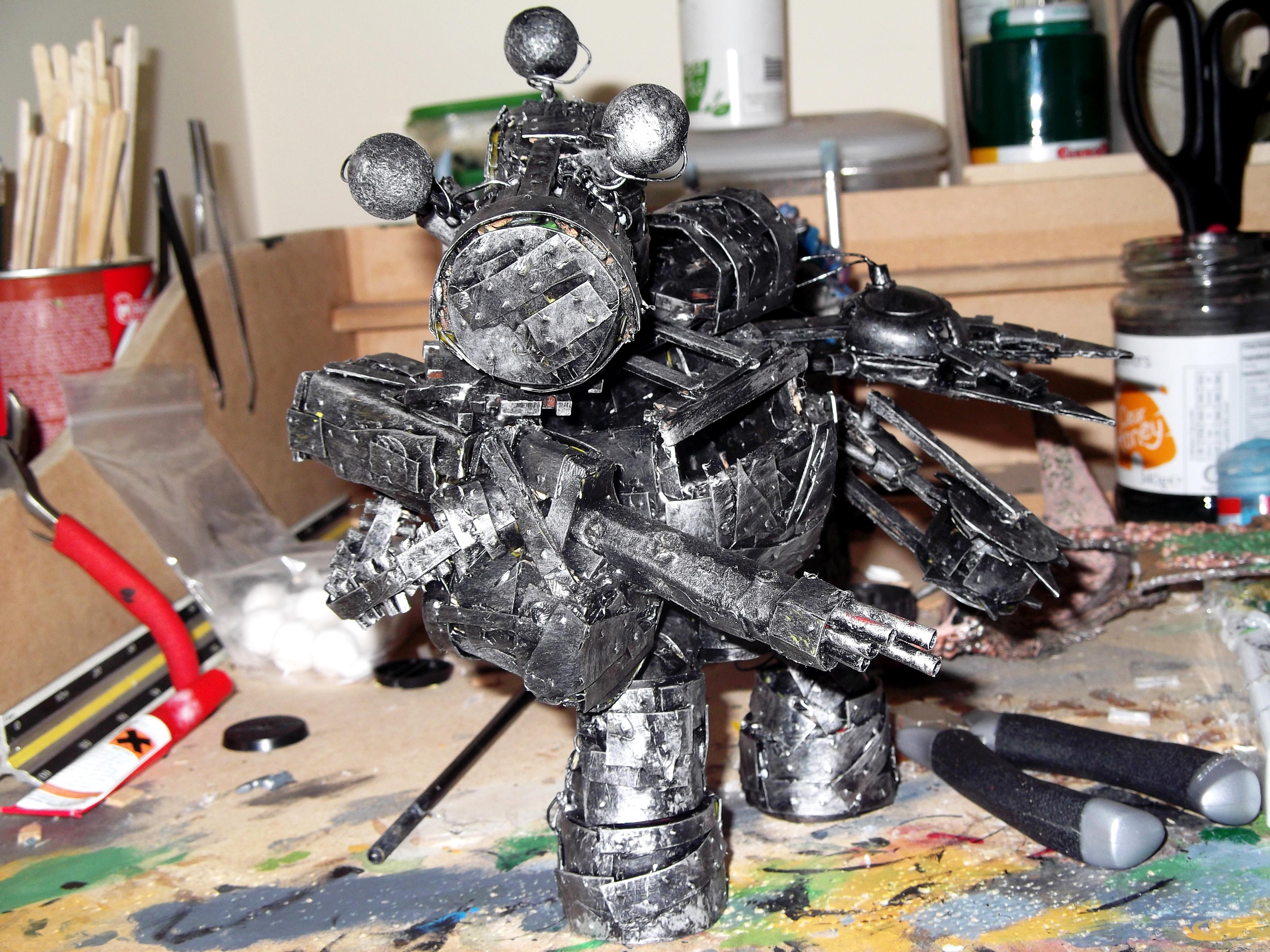 Evil Sunz, Looted, Mega Dread. Deff Dread, Meka Dread, Orks, Painted, Scratch Build, Wagon, Warhammer 40,000
