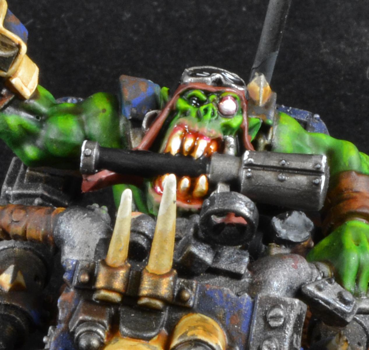 Bad Moons, Heads, Nob Bikes, Orks, Warbikers, Warhammer 40,000