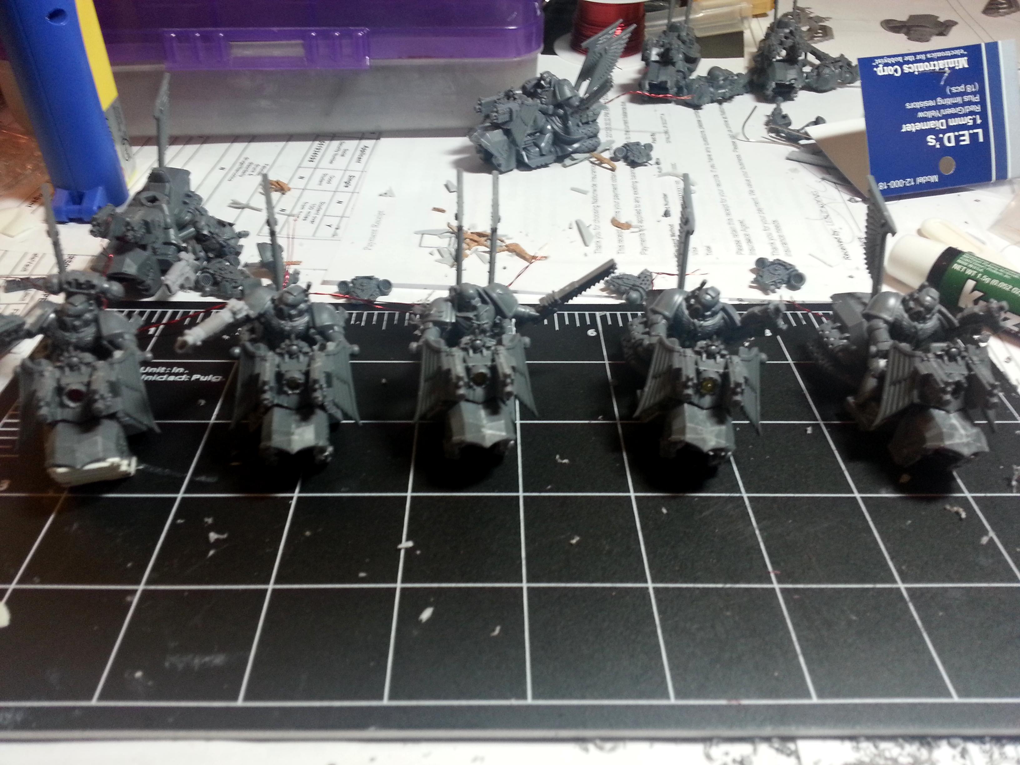 Bike, Hoverbike, LED, Space Marines, Warhammer 40,000, White Scars