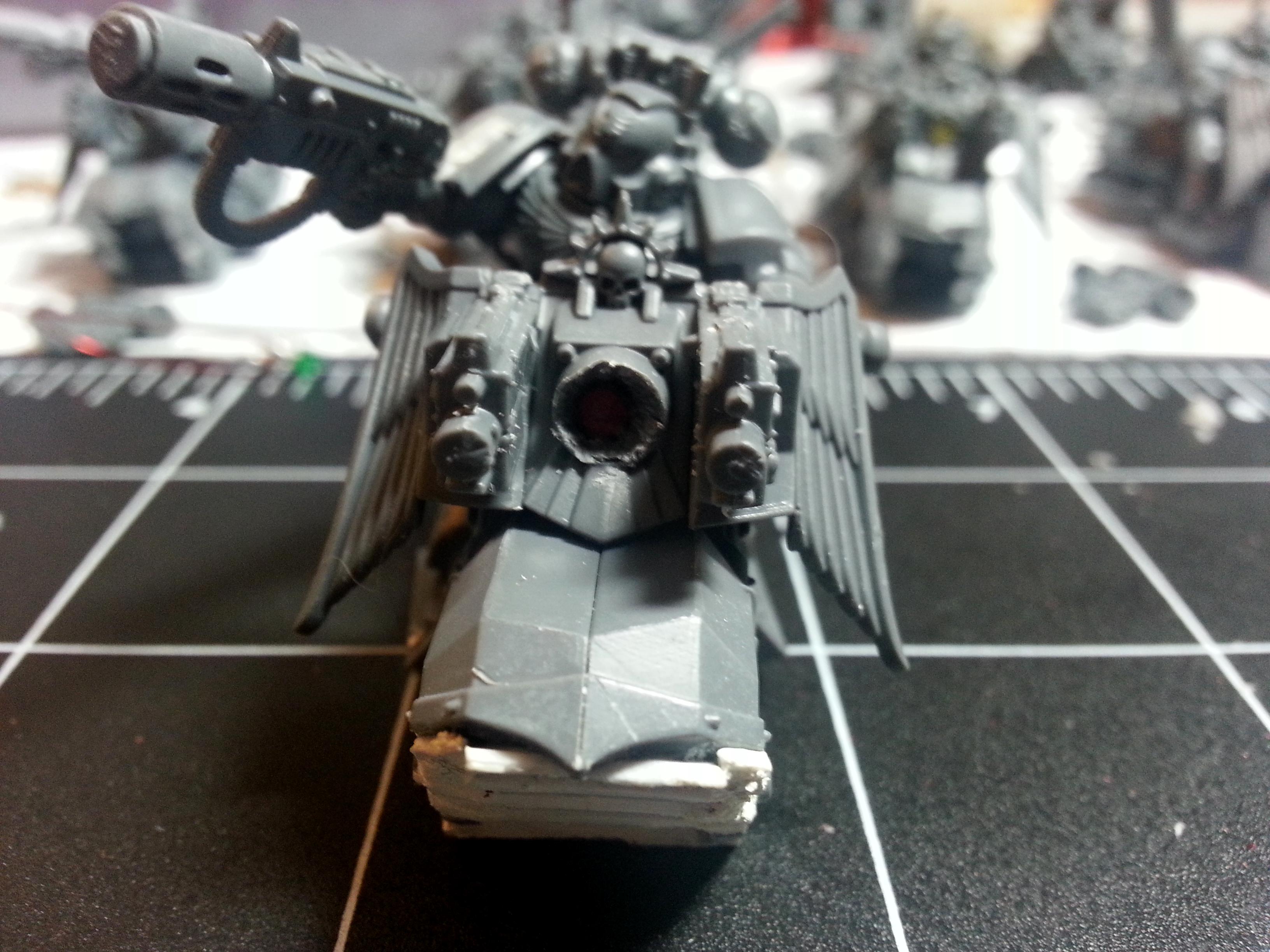 Bike, Hoverbike, LED, Space Marines, Warhammer 40,000, White Scars