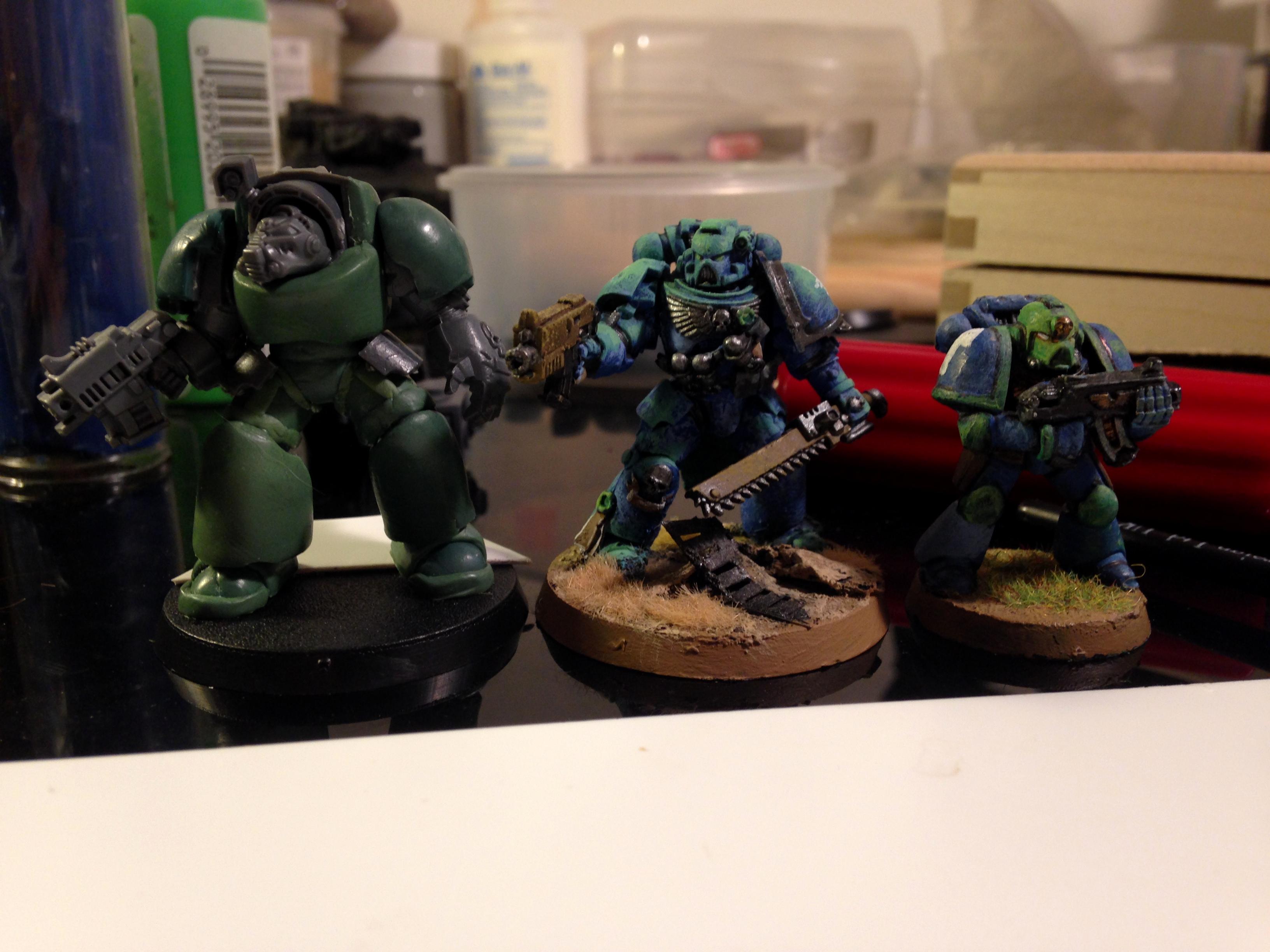 Alpha Legion, Art Scale, Size Comparison, Space Marines, Terminator Armor, True Scale, Warhammer 40,000