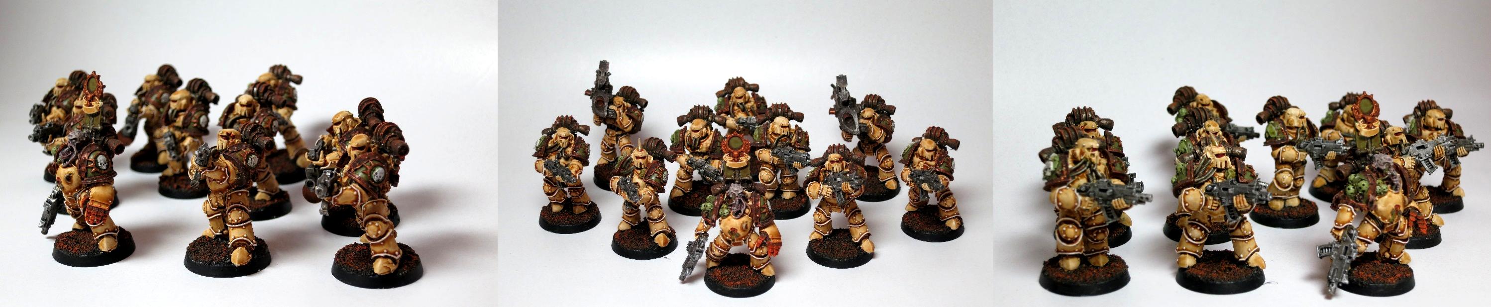30k, Death Guard, Nurgle, Plague Marines, Veteran Squad