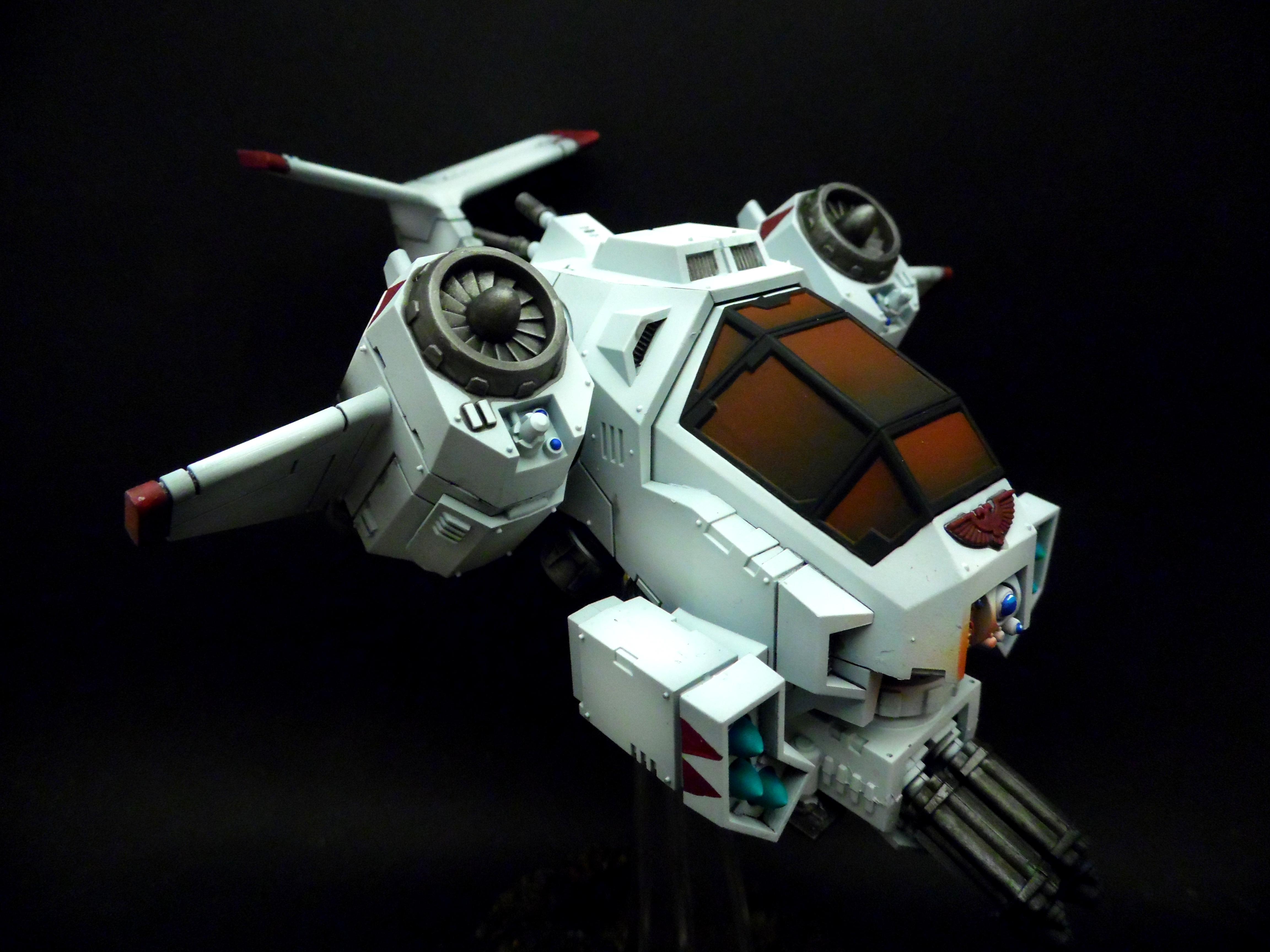 Gunship, Painting, Rusty, Rustytankpainting, Scars, Stormtalon, Tank, Warhammer 40,000, Warhammer Fantasy, White