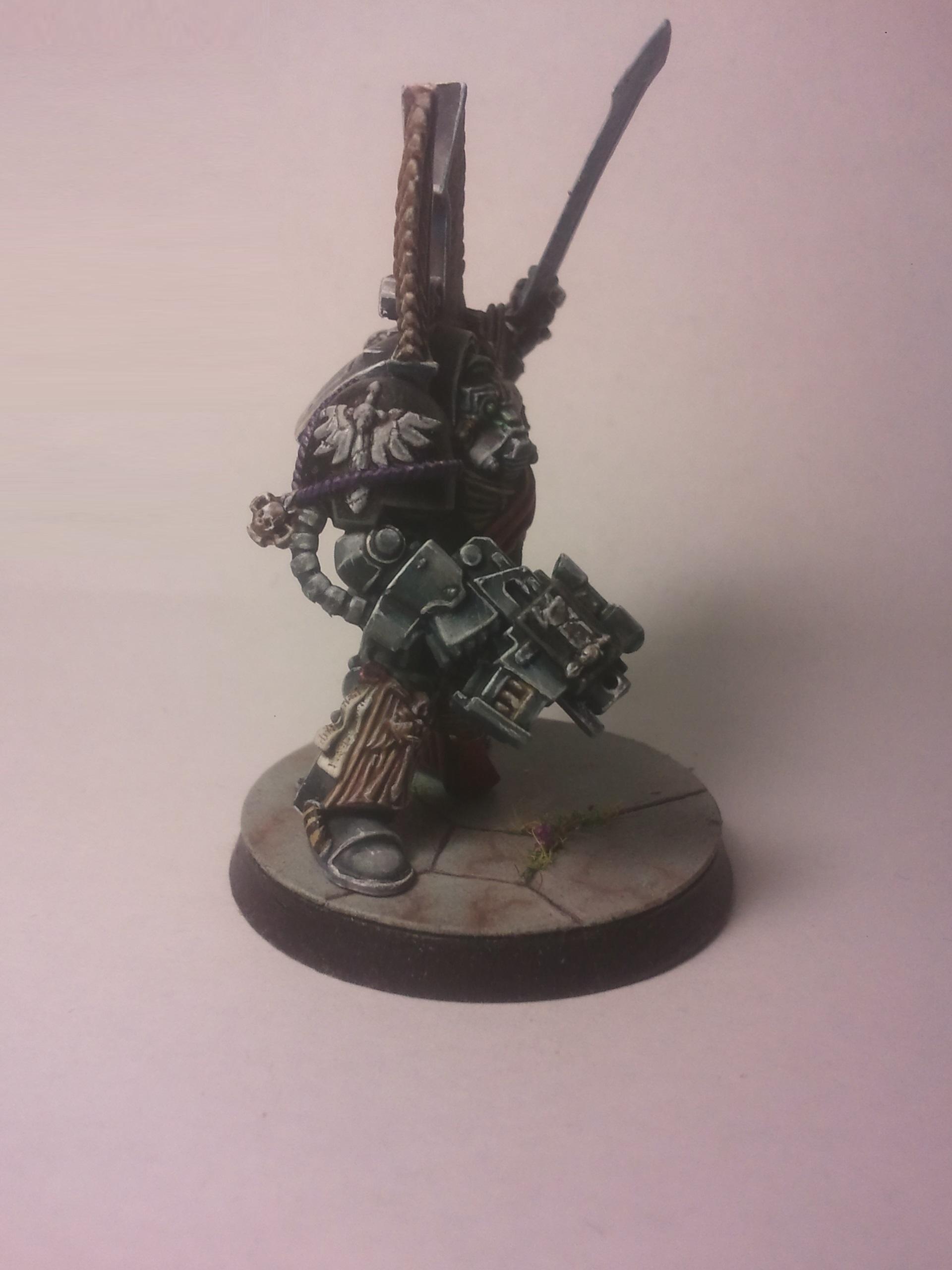 Dark Angels, Dark Vengeance, Guardians Of The Covenant, Marble, Non-Metallic Metal, Object Source Lighting, Sergeant, Successor Chapter, Terminator Armor