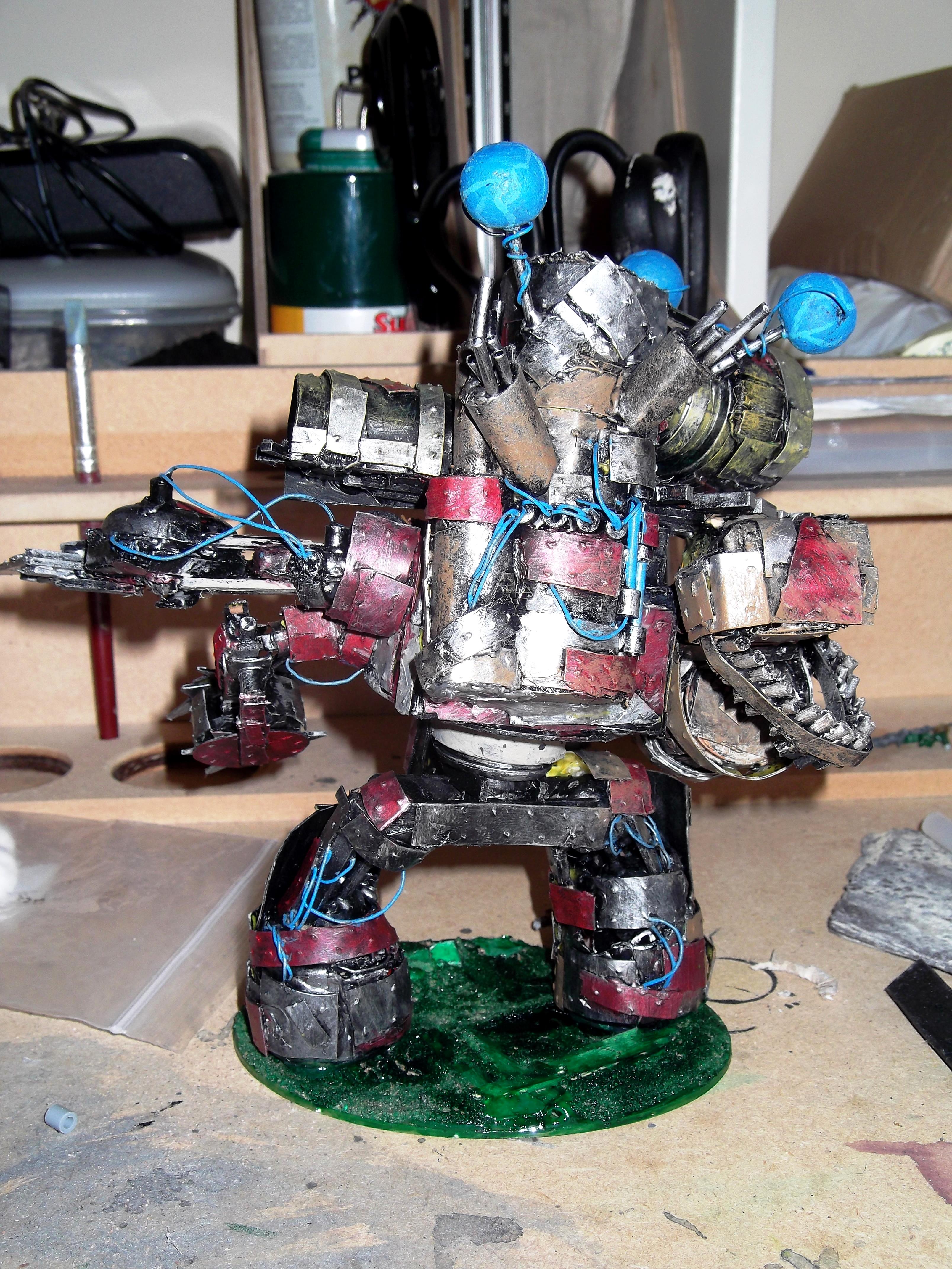 Evil Sunz, Looted, Mega Dread. Deff Dread, Meka Dread, Orks, Painted, Scratch Build, Wagon, Warhammer 40,000