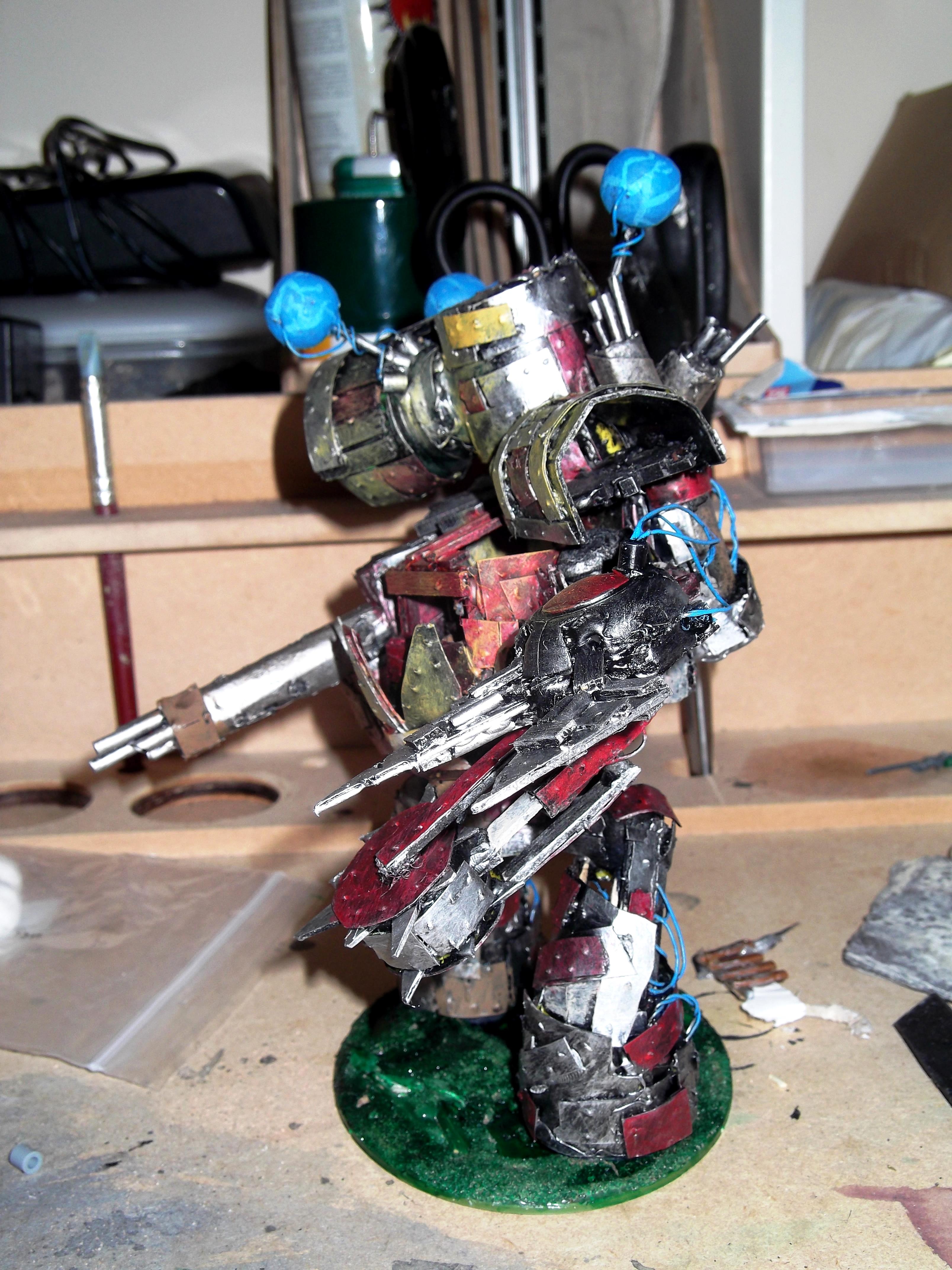 Evil Sunz, Looted, Mega Dread. Deff Dread, Meka Dread, Orks, Painted, Scratch Build, Wagon, Warhammer 40,000