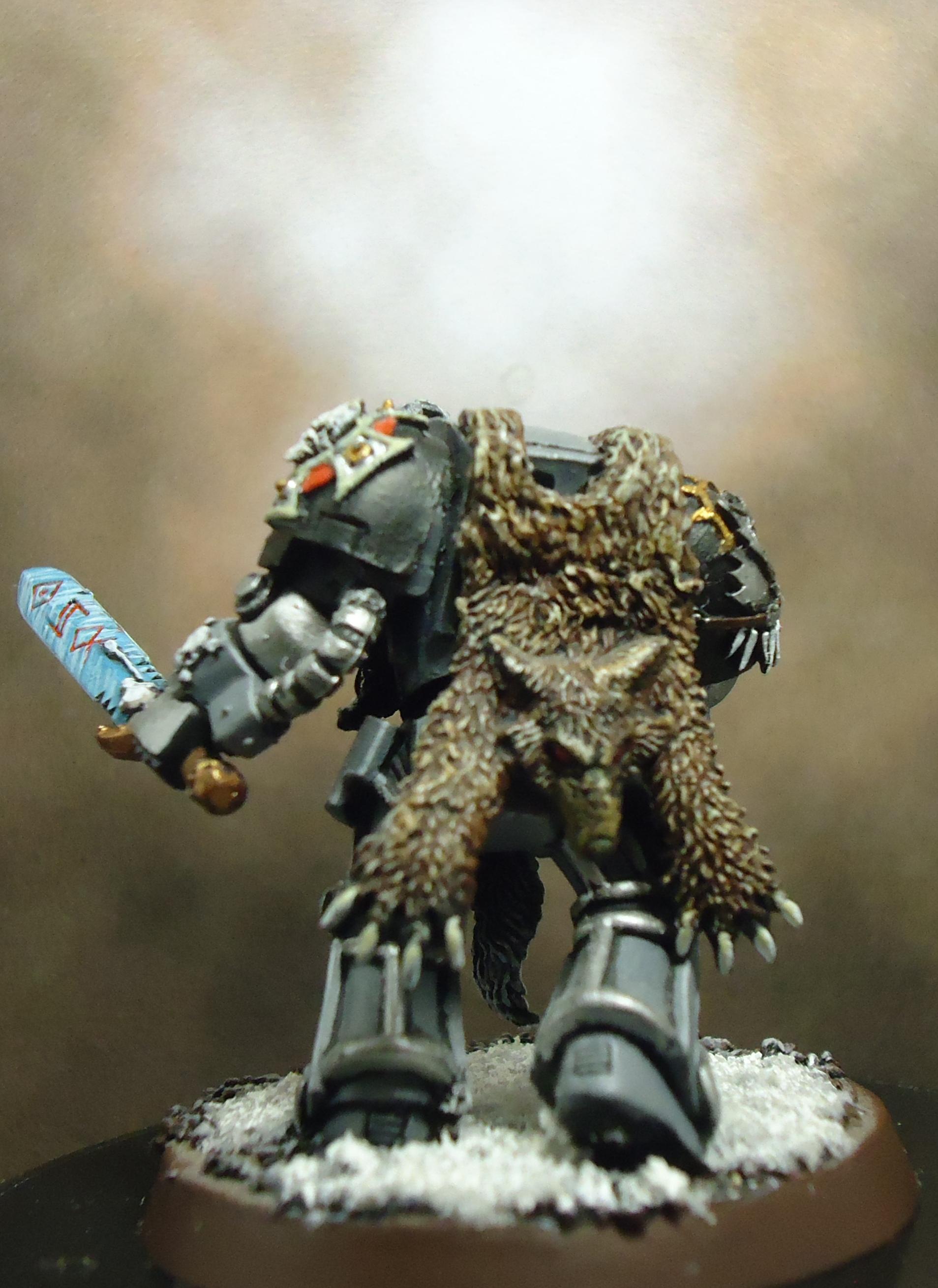 Conversion, Frost Blade, Space Marines, Space Wolves, Terminator Armor, Wolf Lord