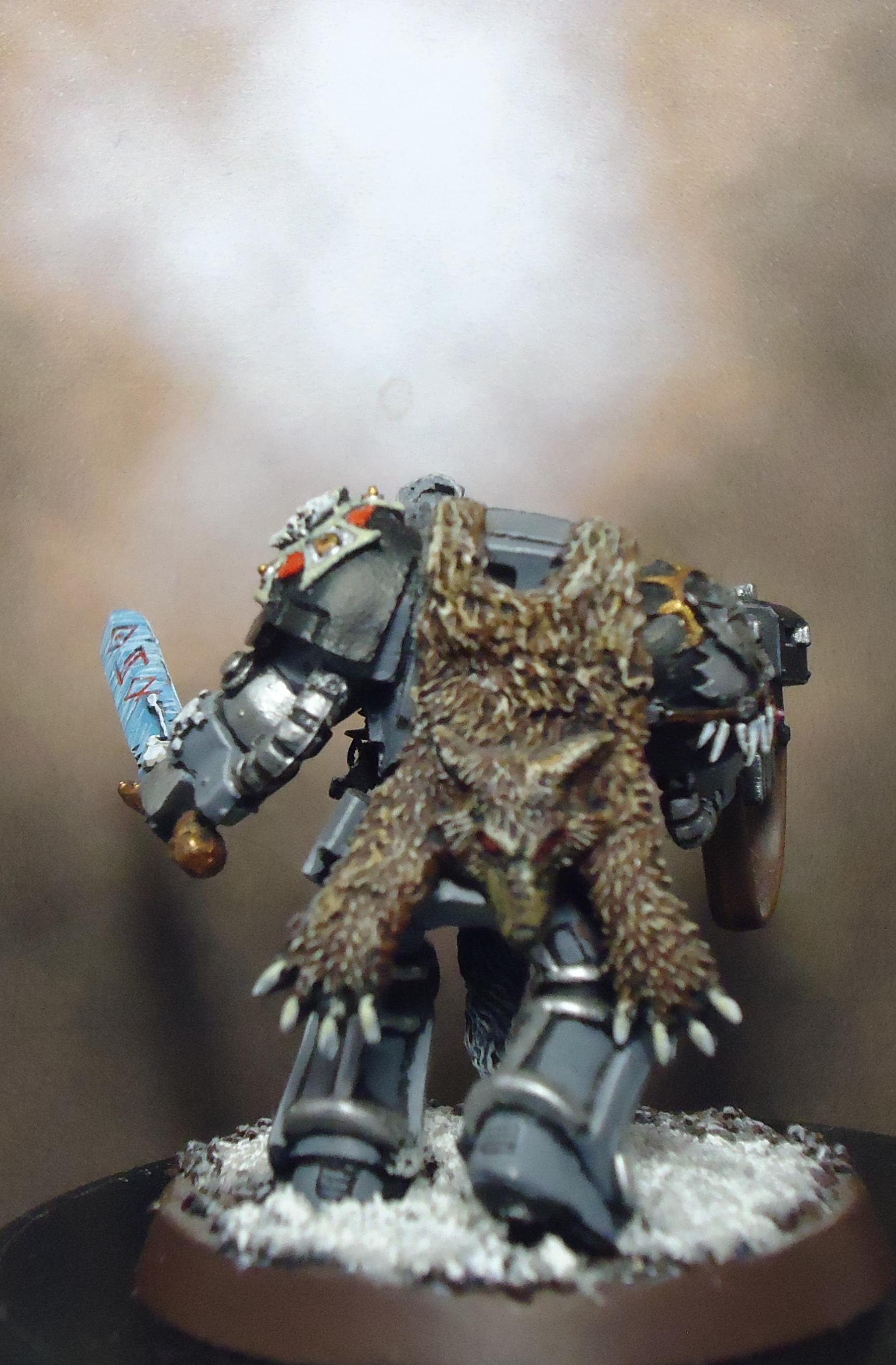 Conversion, Frost Blade, Space Marines, Space Wolves, Terminator Armor, Wolf Lord
