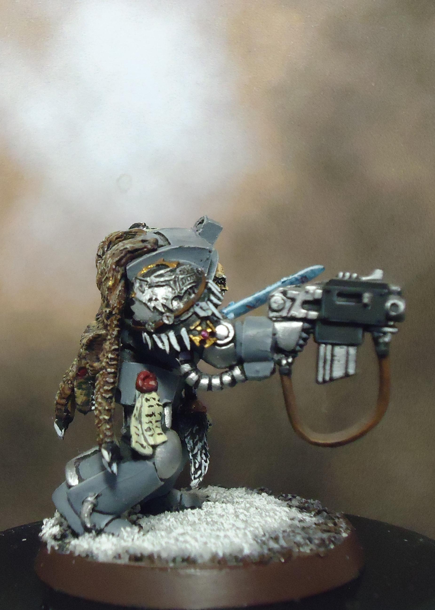 Conversion, Frost Blade, Space Marines, Space Wolves, Terminator Armor, Wolf Lord