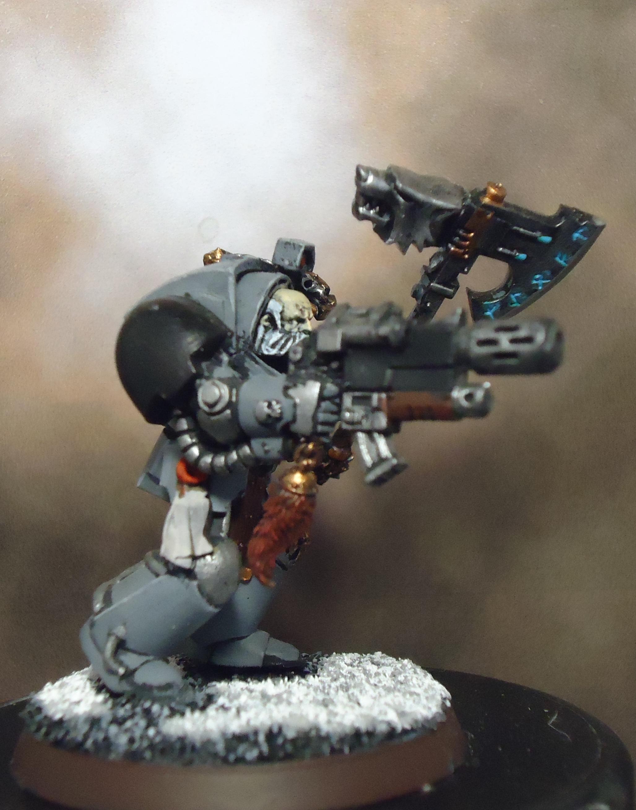 Combi Melta, Conversion, Frost Blade, Space Marines, Space Wolves, Terminator Armor, Wolf Lord