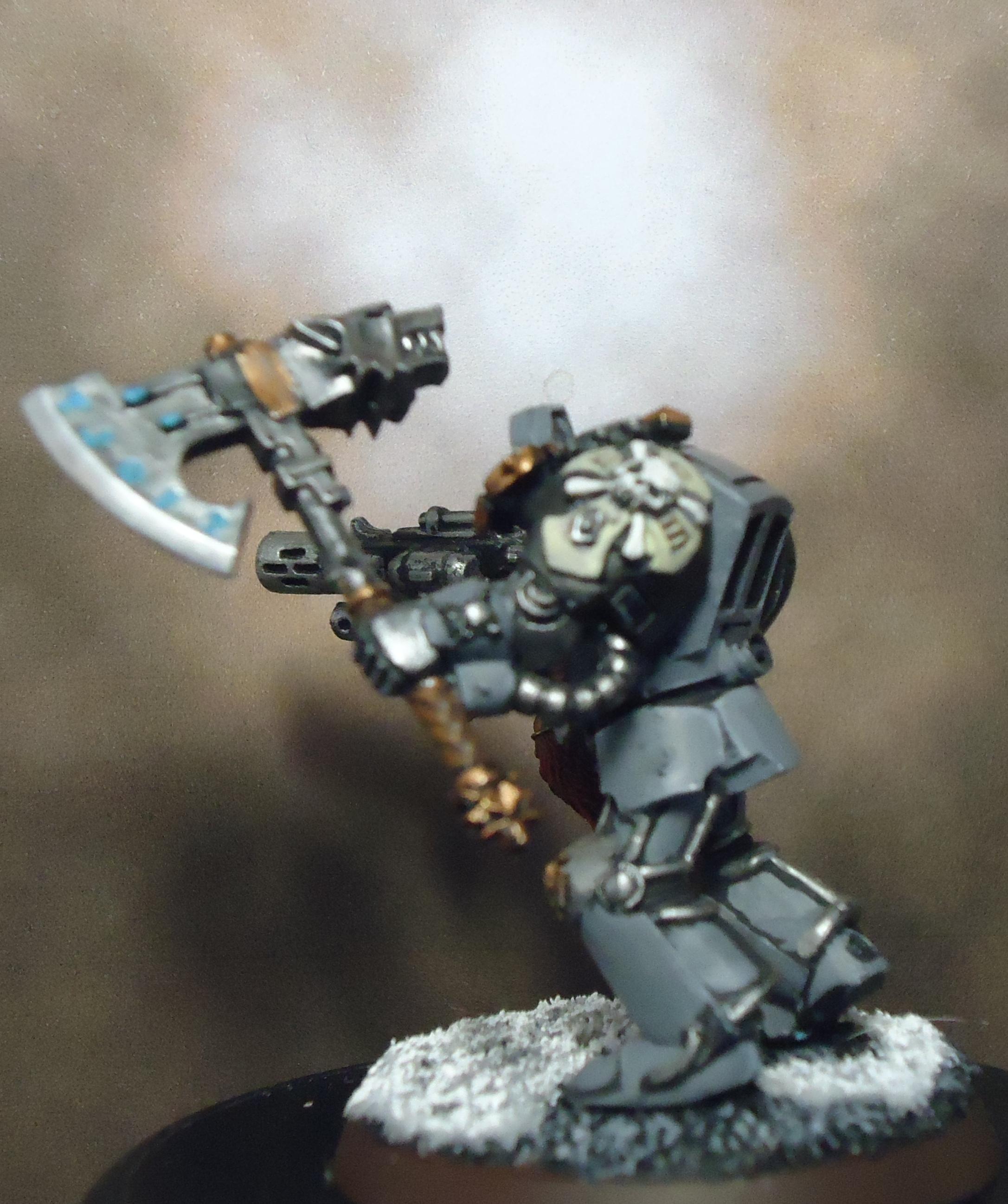 Combi Melta, Conversion, Frost Blade, Space Marines, Space Wolves, Terminator Armor, Wolf Lord