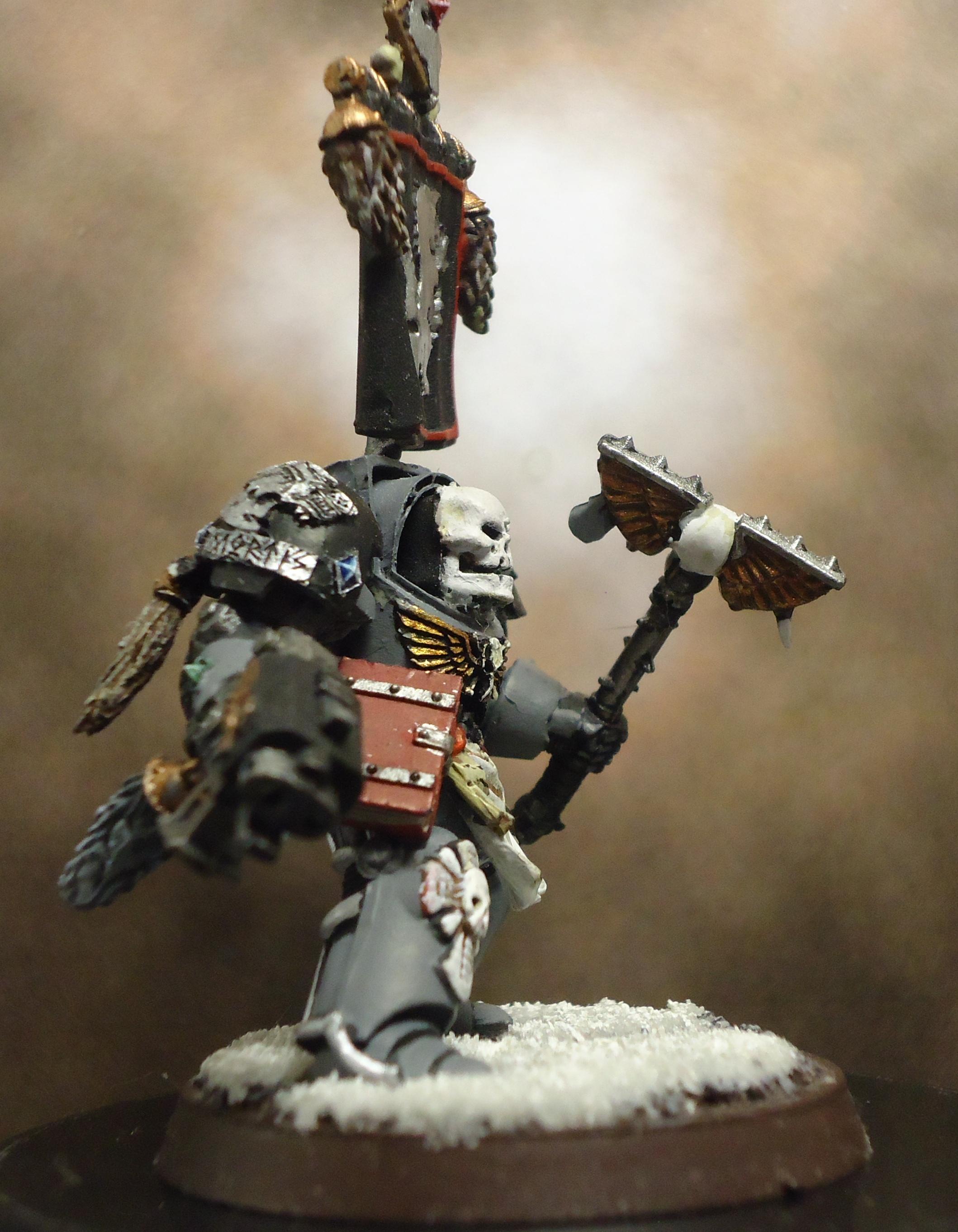 Conversion, Space Marines, Space Wolves, Terminator Armor, Wolf Priest