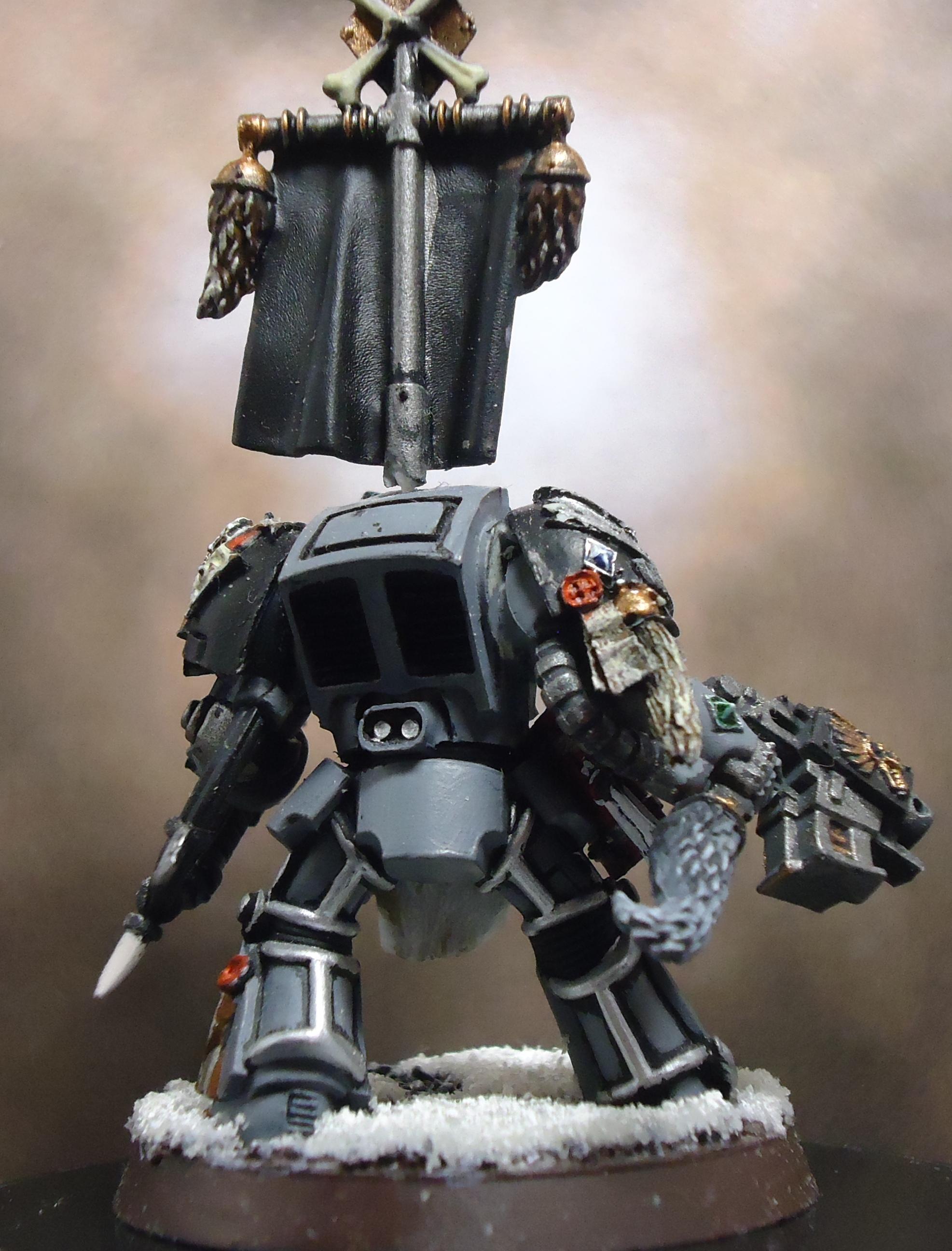 Conversion, Space Marines, Space Wolves, Terminator Armor, Wolf Priest
