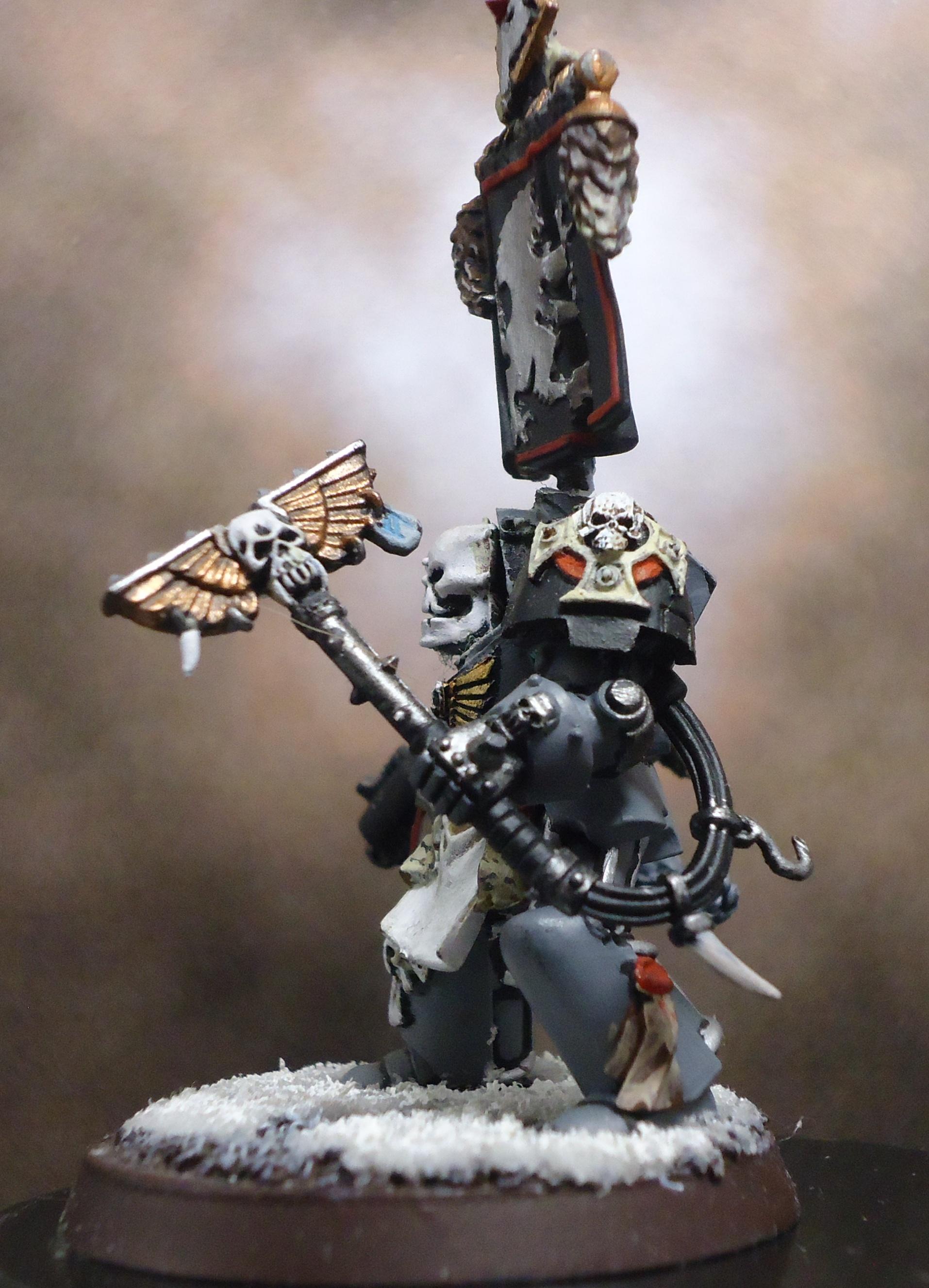 Conversion, Space Marines, Space Wolves, Terminator Armor, Wolf Priest