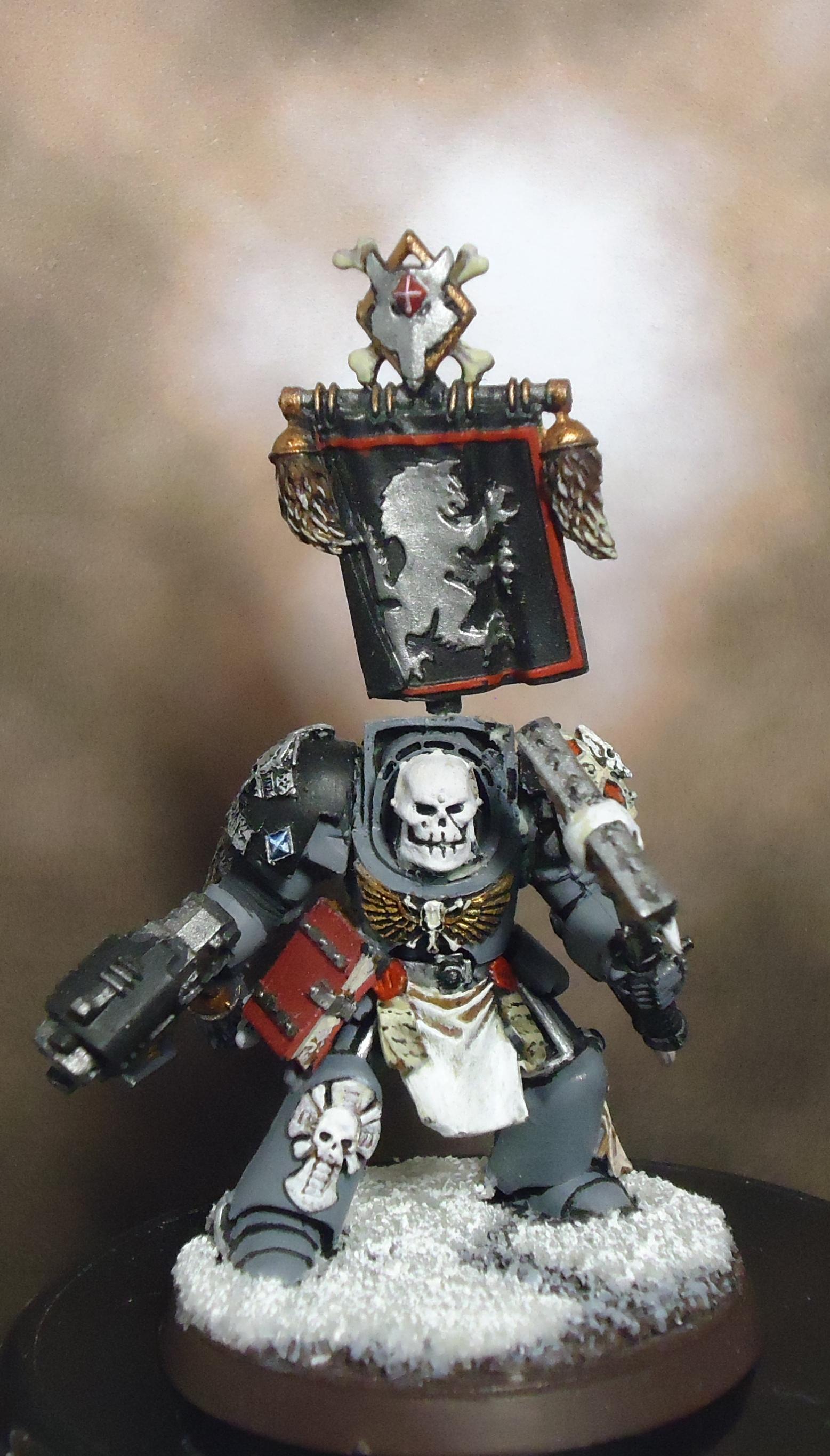 Conversion, Space Marines, Space Wolves, Terminator Armor, Wolf Priest