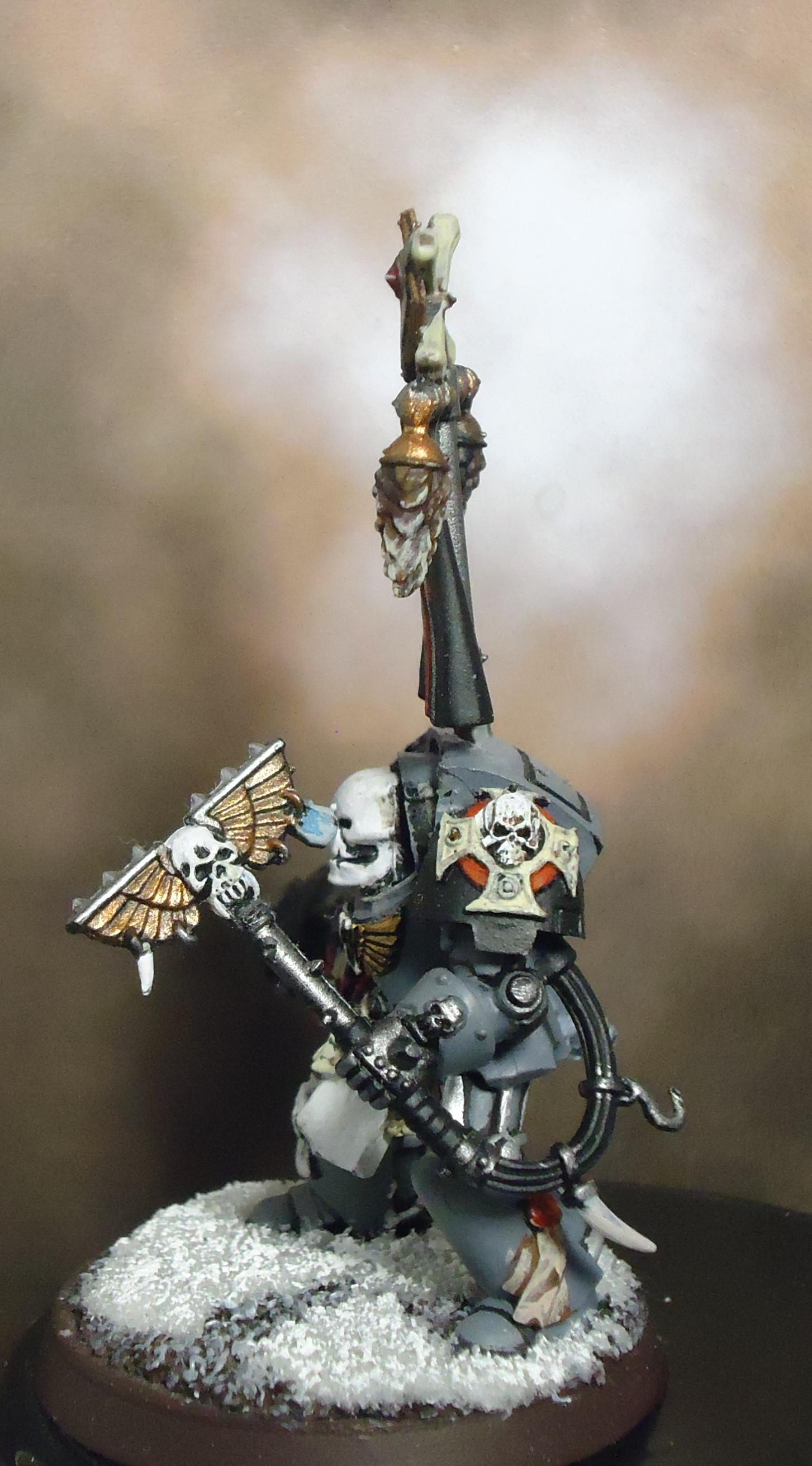 Conversion, Space Marines, Space Wolves, Terminator Armor, Wolf Priest