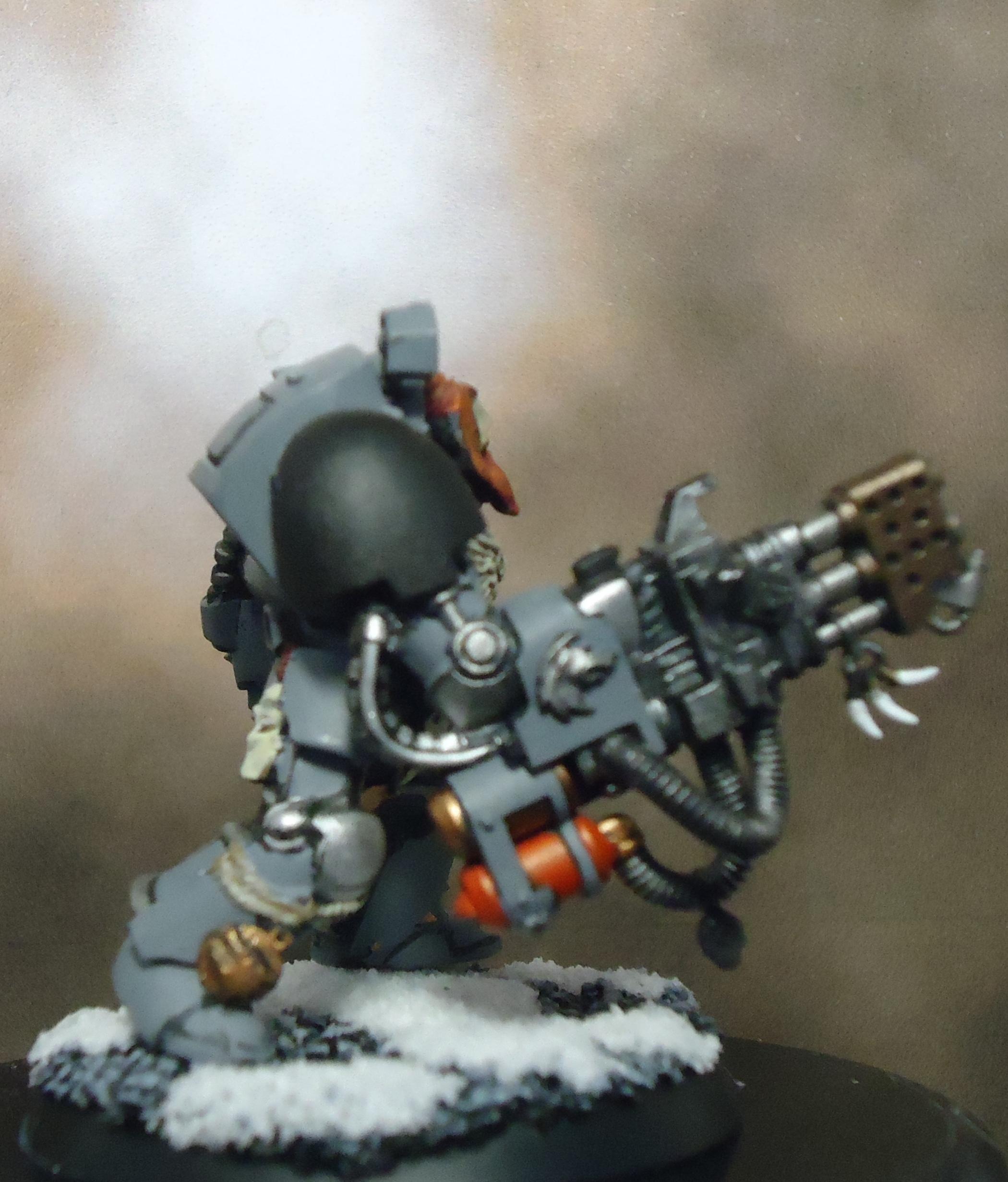 Heavy Flamer, Space Marines, Space Wolves, Terminator Armor, Wolf Guard